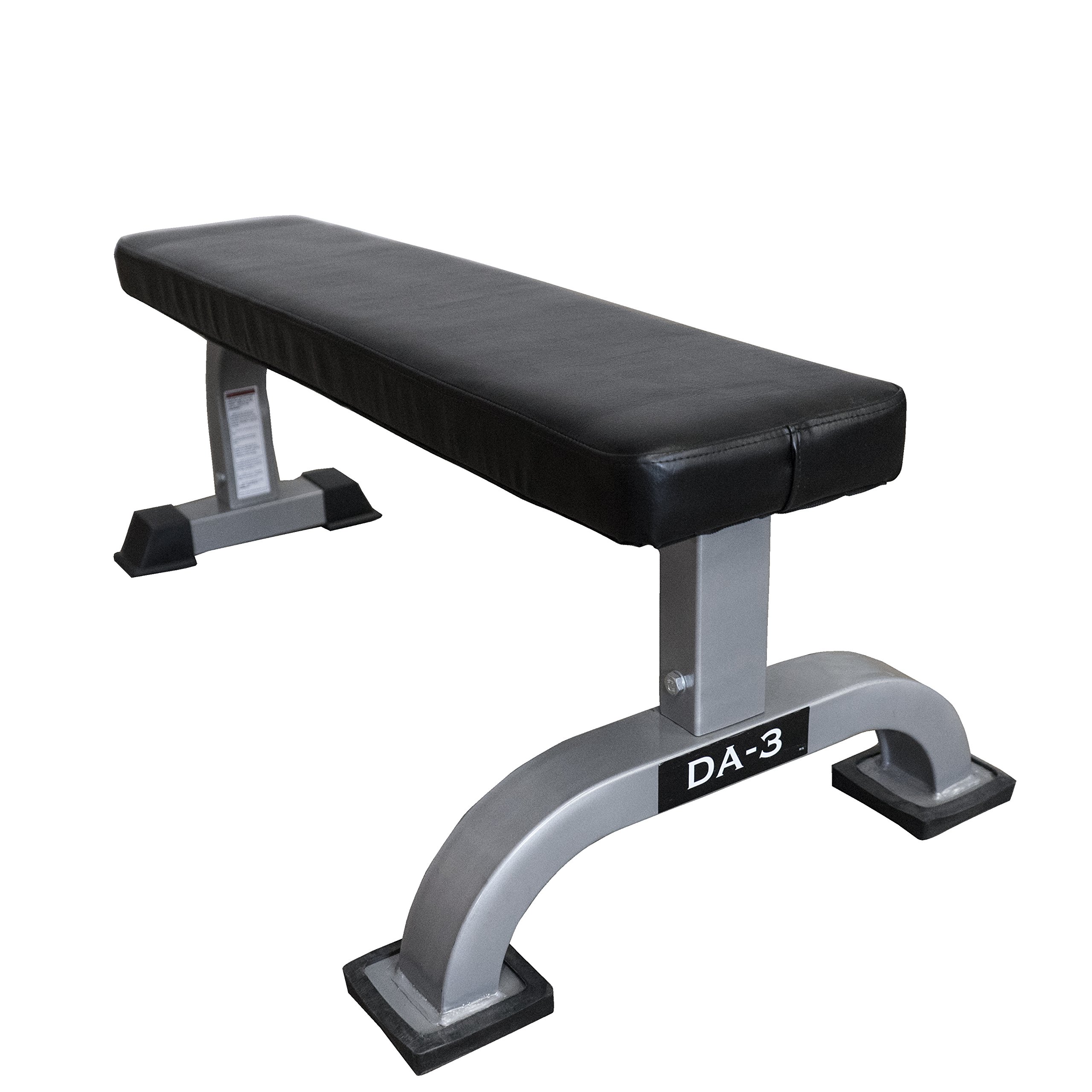 Valor Fitness Flat Weight Bench - Heavy Duty Steel Frame & High Density Padding - Perfect for Home Gym & Strength Training - Ideal for Dumbbell Workouts & Full Body Exercises
