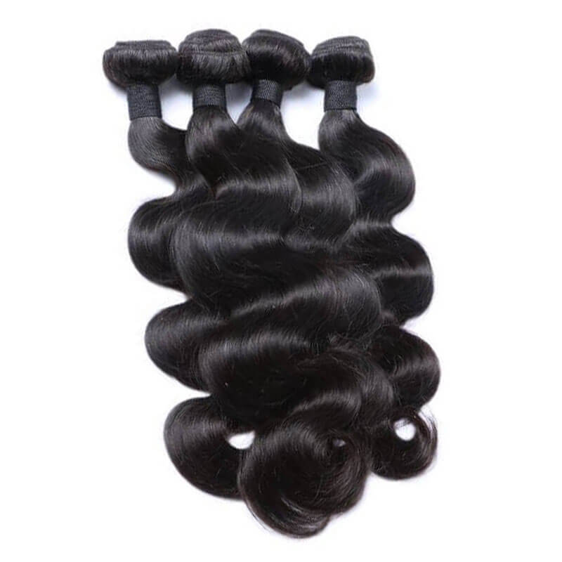 Eullair Body Wave Bundles with Closure 3/4 PCS - 4x4 5x5 6x6 HD Lace Closure | Brazilian Human Hair Weave for Black Women | Perfect for Daily Wear, Parties & Special Occasions