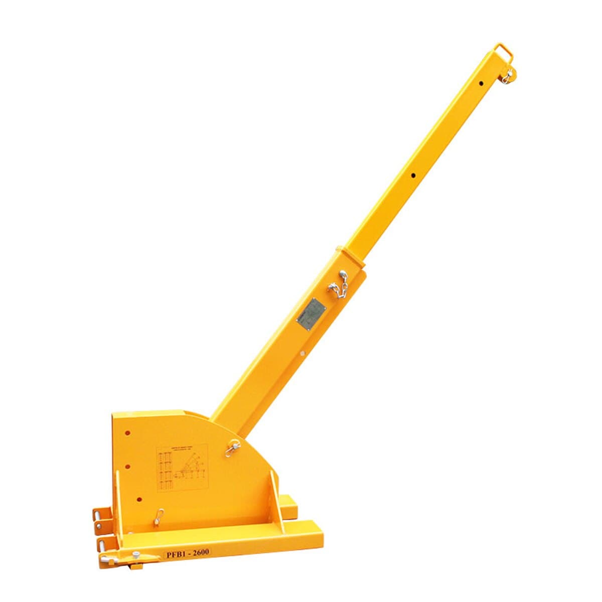 Aardwolf PFB1 2600 Pivot Forklift Boom - Heavy Duty Lifting Attachment for Warehouses, Construction & Material Handling