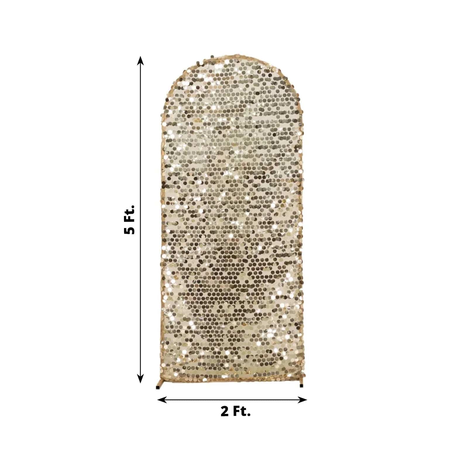 Sparkly Big Payette Sequin Fitted Chiara Backdrop Stand Cover - Elegant Party Decor for Weddings, Events & Photo Booths