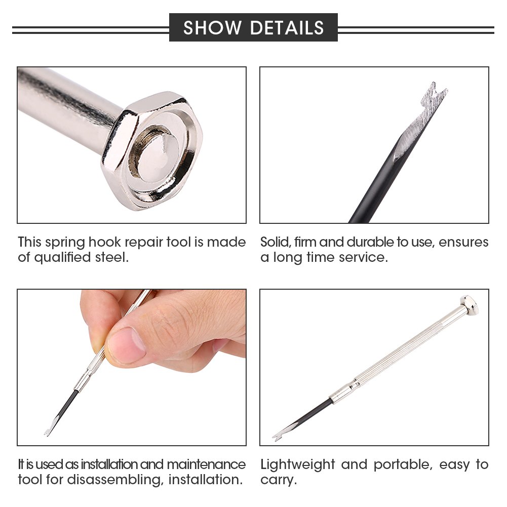 Professional Spring Hook Repair Tool for Woodwind Instruments - Clarinet, Flute, Bassoon, Oboe & Piccolo Maintenance Accessory | Perfect for Musicians, Repair Technicians & Music Students