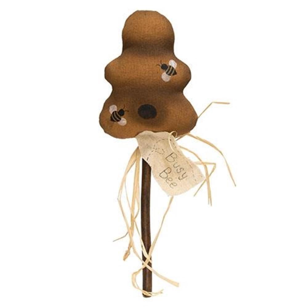 Primitive Fabric Busy Bee Hive Pick - Rustic Farmhouse Decor for Kitchen, Nursery & Beekeeping Gifts - Perfect for Home, Office & Beekeepers