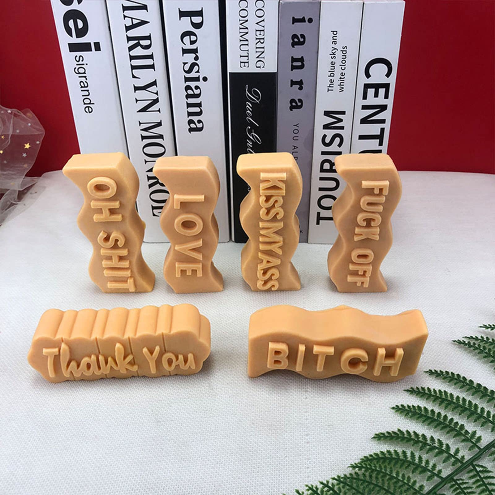 Wave Alphabet Letter Silicone Candle Molds - DIY Epoxy Resin Casting Molds for Clay, Pendants, Plaster Carving & Aromatherapy Crafts - Perfect for Handmade Gifts, Home Decor & Wedding Favors