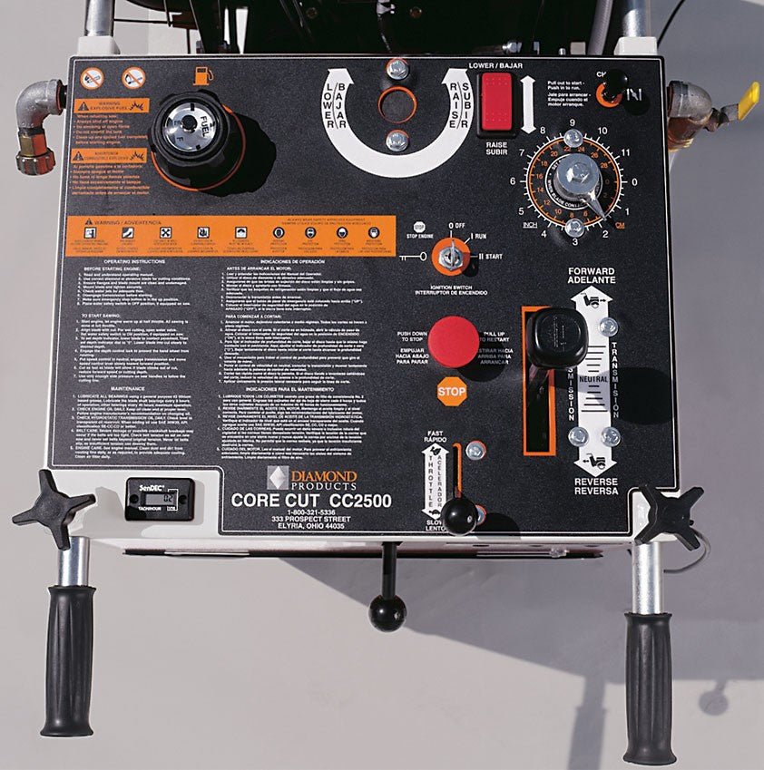 CC2500 Medium Walk Behind Saw - Professional Concrete Cutting Equipment for Construction & Landscaping | Ideal for Sidewalks, Driveways & Patio Projects