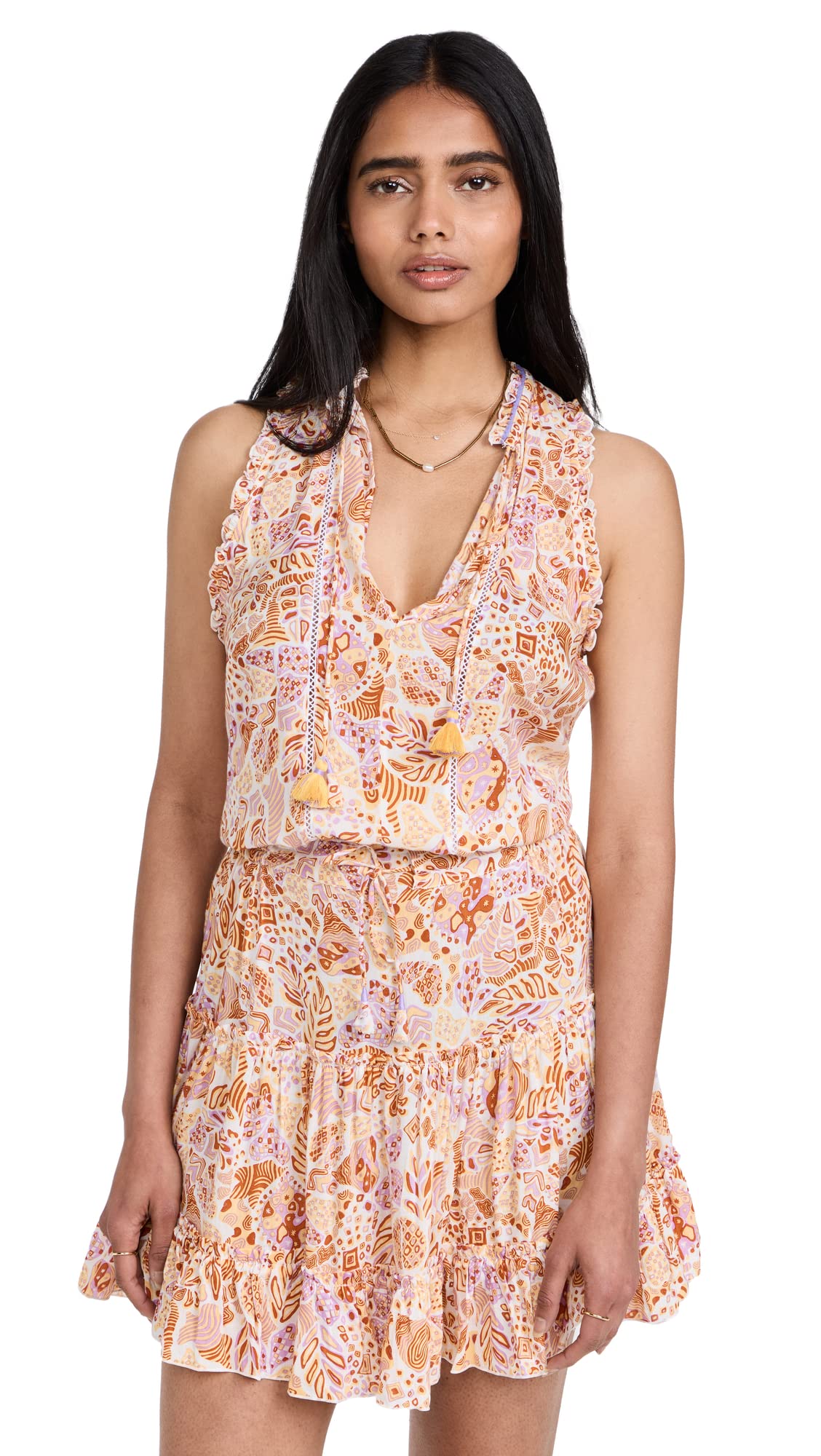 Poupette St Barth Women's Clara Mini Dress - Stylish Summer Casual Dress for Beach, Party & Vacation | Flowy & Comfortable Fit