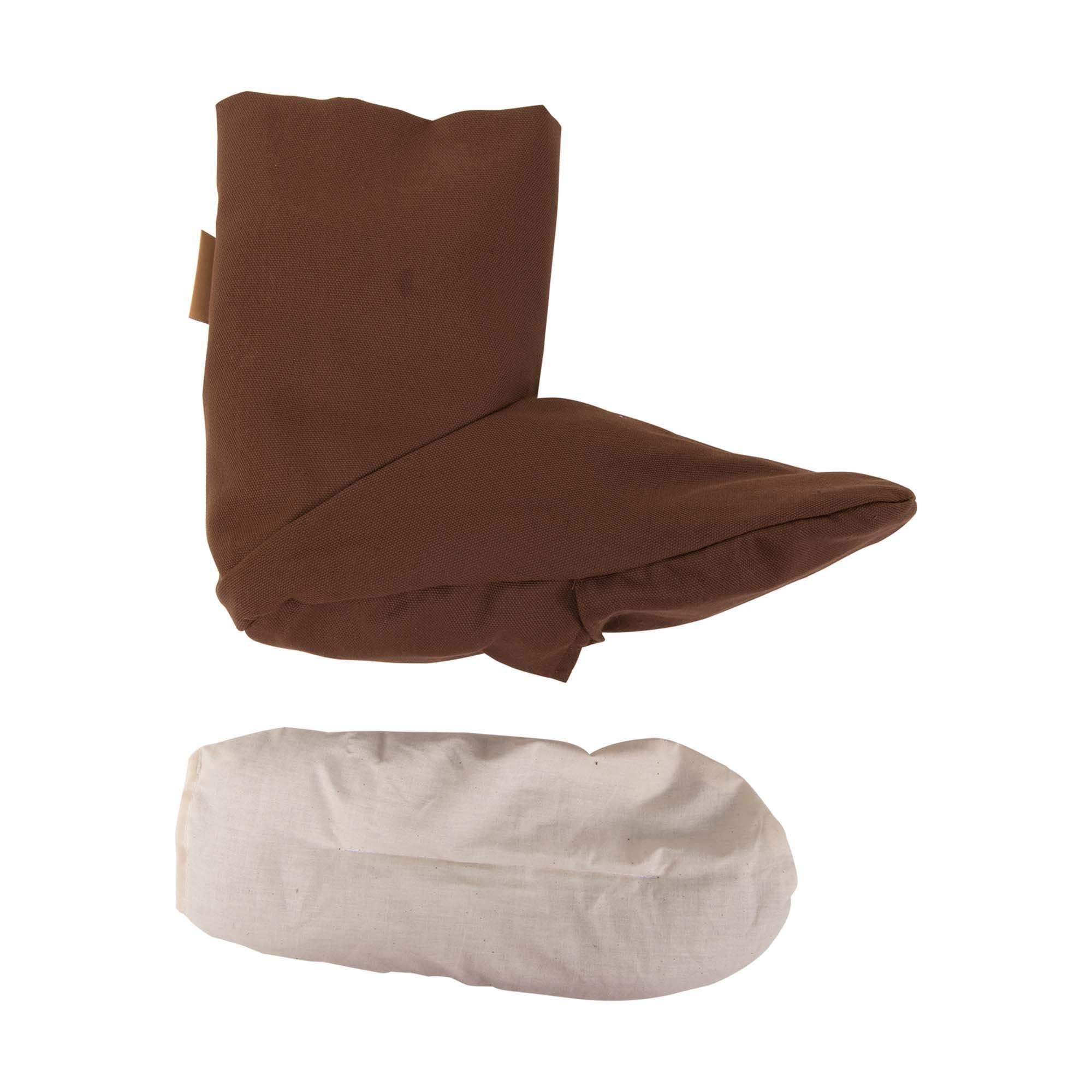 Eco-Friendly Herbal Booties for Women - Chocolate Brown - 1 Pair - Natural Foot Relaxation & Comfort for Home, Spa, and Yoga Use