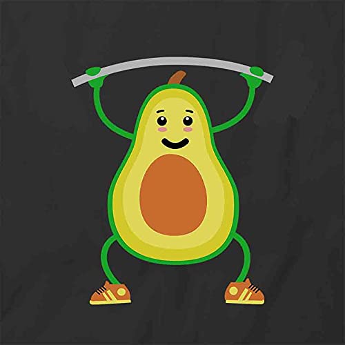 Avocado Weightlifter Graphic T-Shirt | Funny Gym Workout Shirt for Men & Women | Soft Cotton Printed Tee | Perfect for Bodybuilding, Fitness Enthusiasts & Gym Lovers