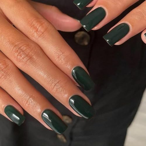 glossy dark green