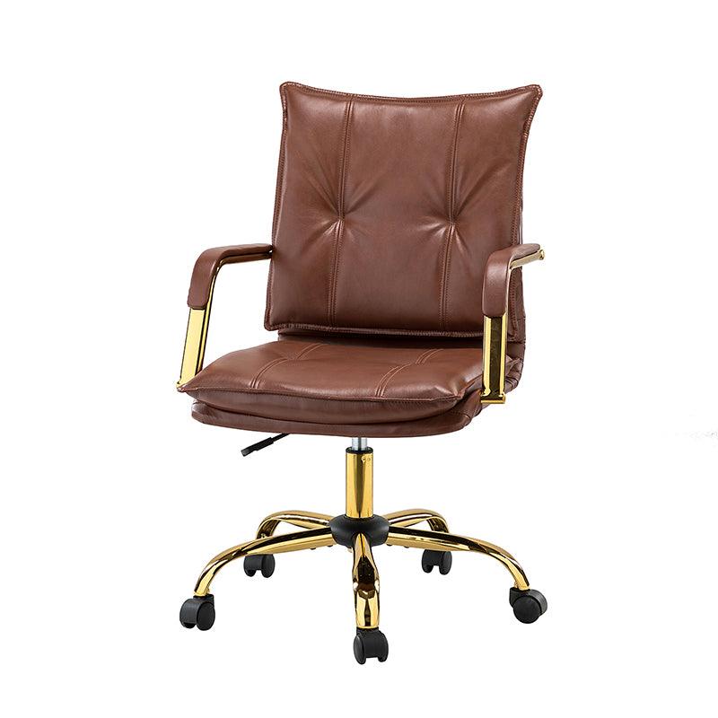 Stylish Michele Vegan Leather Task Accent Chair - Modern Office & Living Room Furniture for Home & Workspace