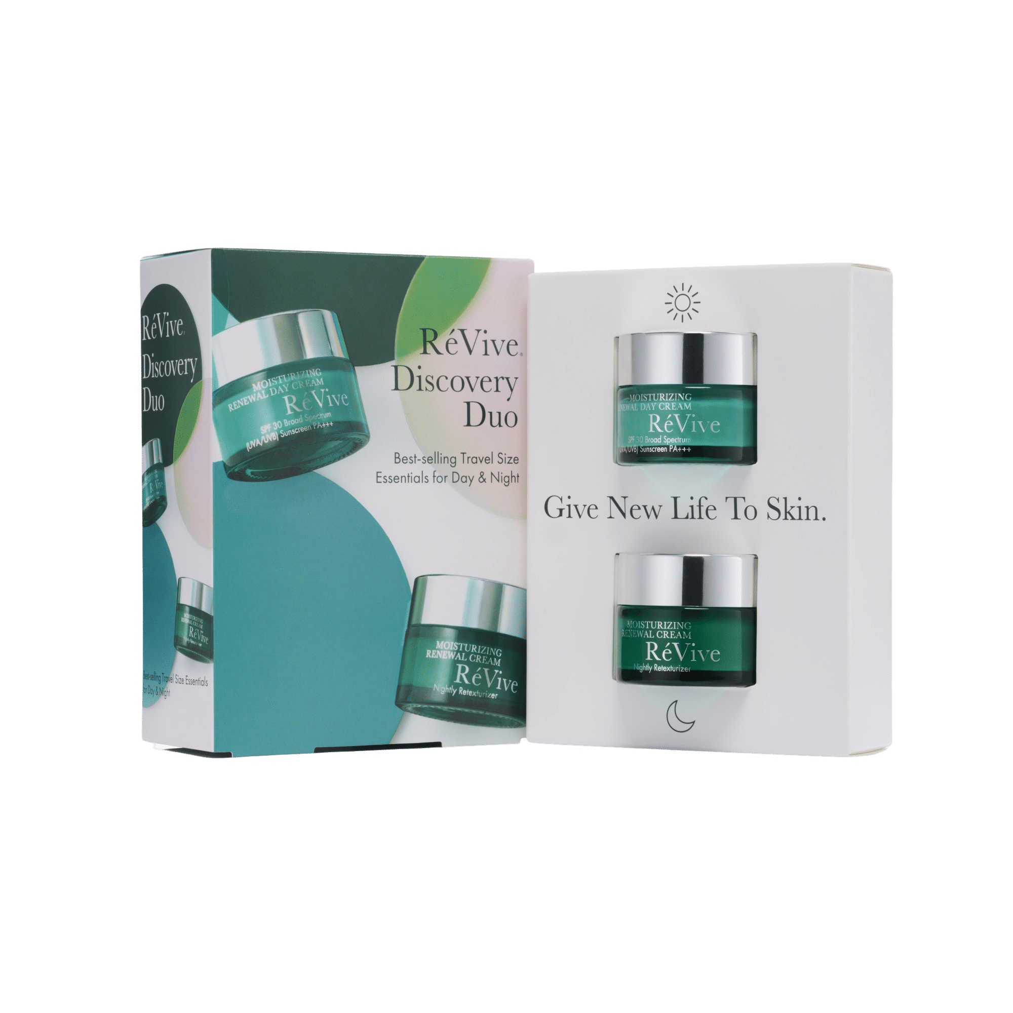 Revive Discovery Duo - Best Selling Travel Size Skincare Essentials for Day & Night - Perfect for On-the-Go Beauty Routine