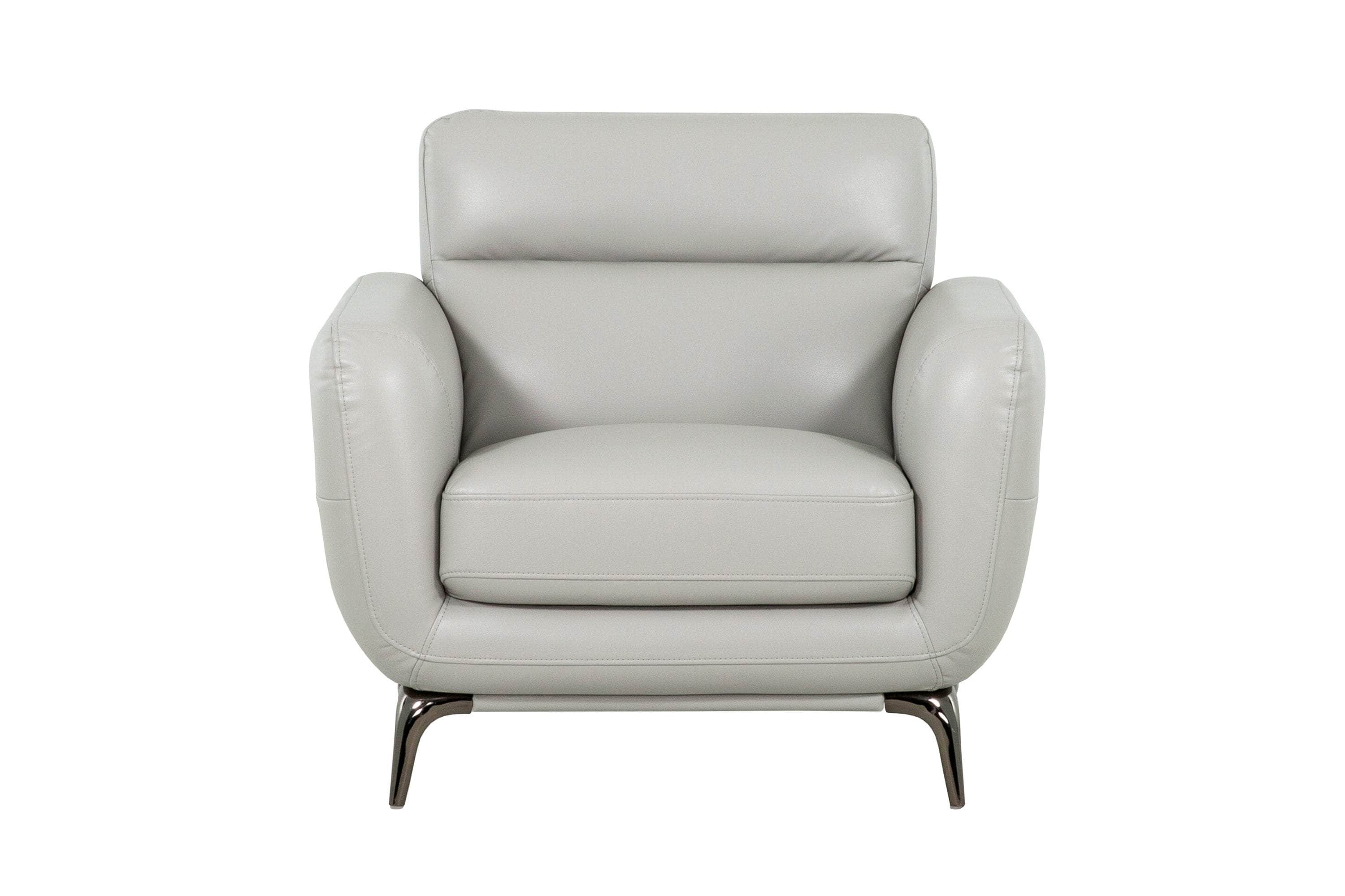 William Tufted Faux Leather Chair - 2 Color Options | Modern Accent Chair for Living Room, Office & Bedroom