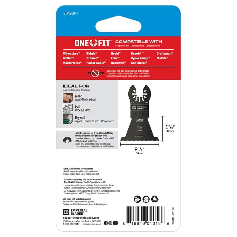 IBOA250-1 One Fit 2-1/2