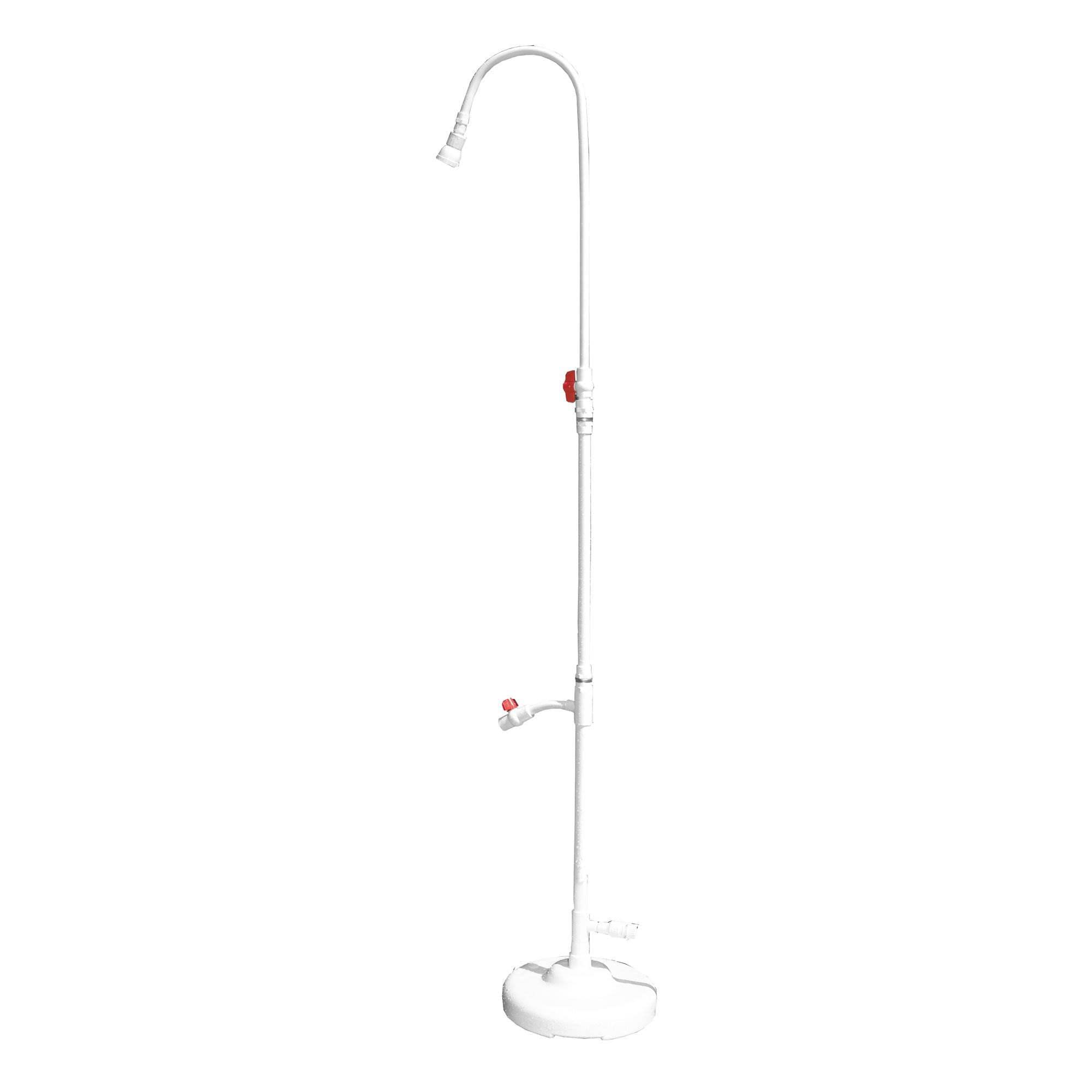 SWIMLINE HYDROTOOLS 7ft Adjustable Poolside Shower with Valve Controls - Standard Garden Hose Connection - Eco-Friendly Outdoor Shower for Backyard, Pool, Beach & Spa Use