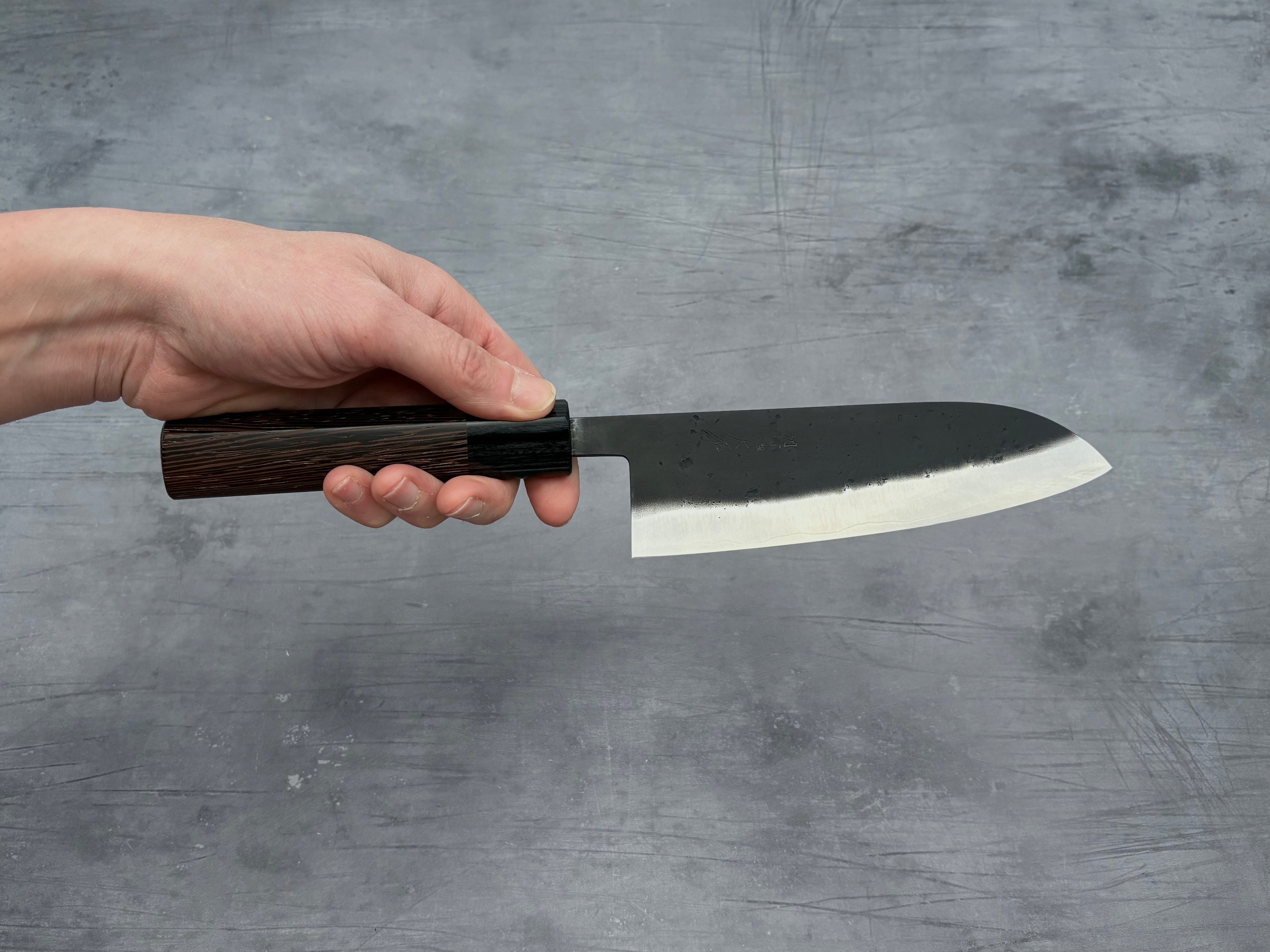 Ohishi SLD Santoku Knife - Premium Japanese Kitchen Knife for Professional Chefs & Home Cooking - Perfect for Slicing, Dicing & Chopping Vegetables, Meat & Fish