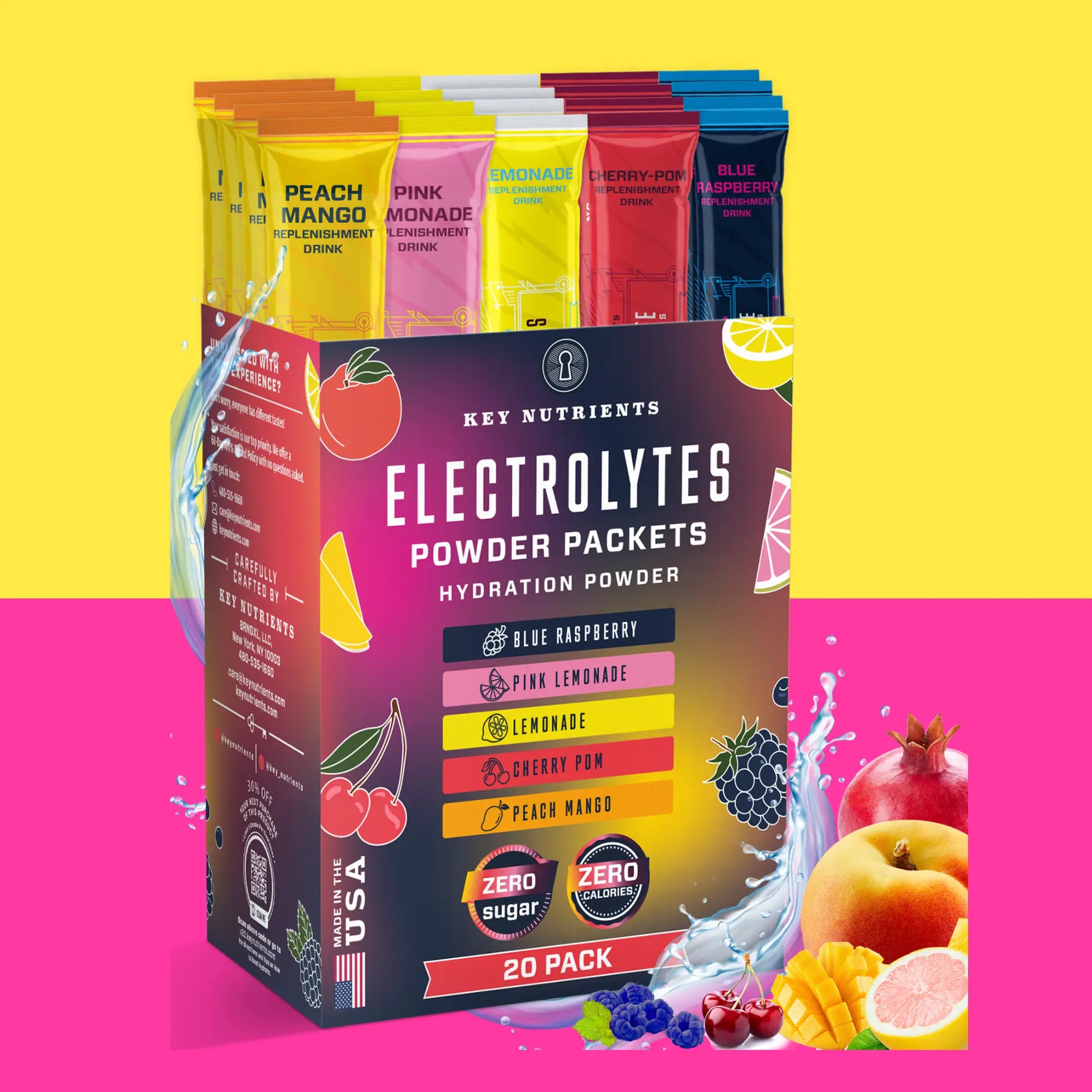 Electrolyte Recovery Plus Powder Travel Packets - Hydration Boost for Athletes & Travelers - Perfect for Workouts, Hiking & Post-Workout Recovery