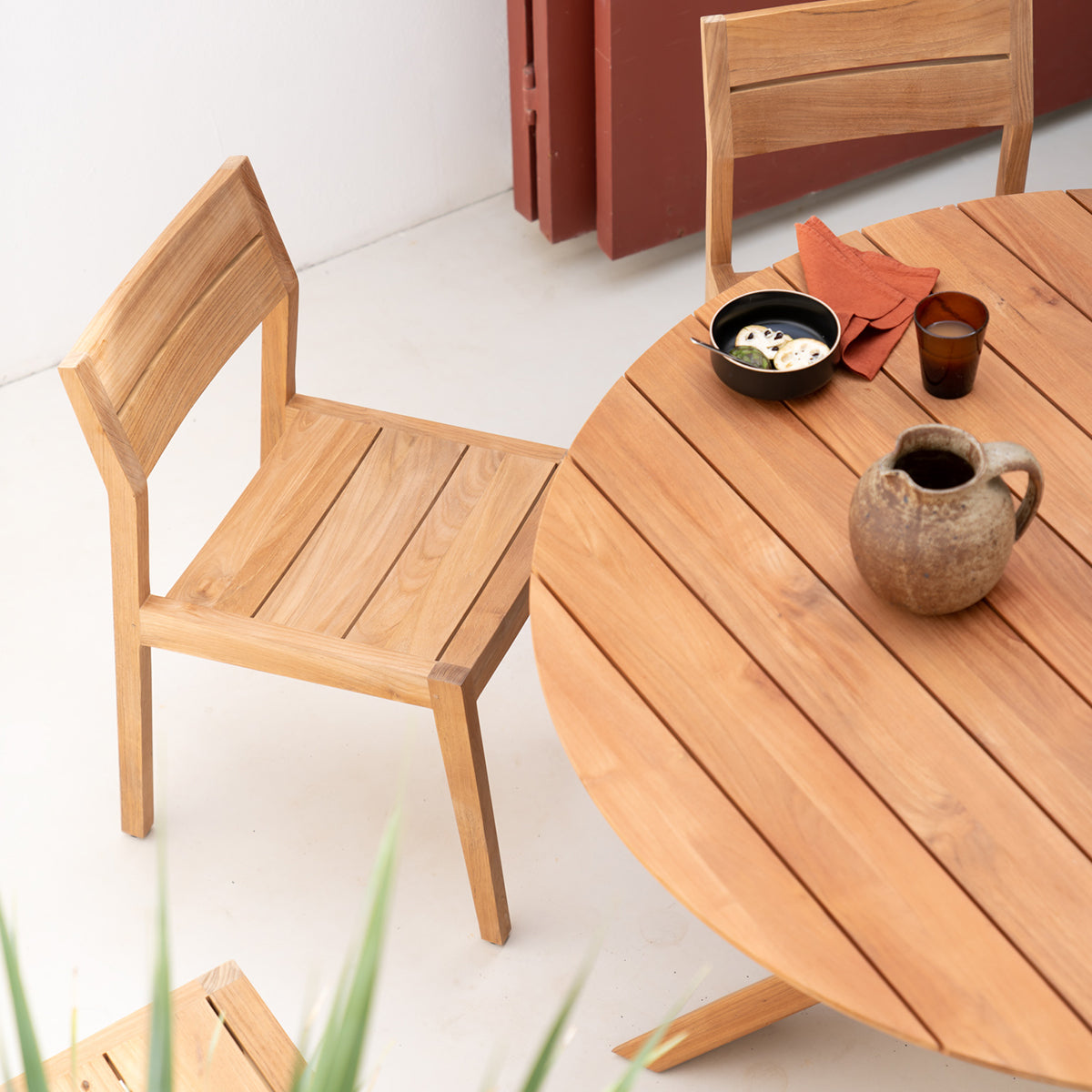 EX1 Outdoor Dining Chair - Waterproof & Rust-Resistant Patio Furniture for Garden, Backyard, Poolside - Comfortable & Durable Outdoor Seating for Dining, Relaxing, Entertaining