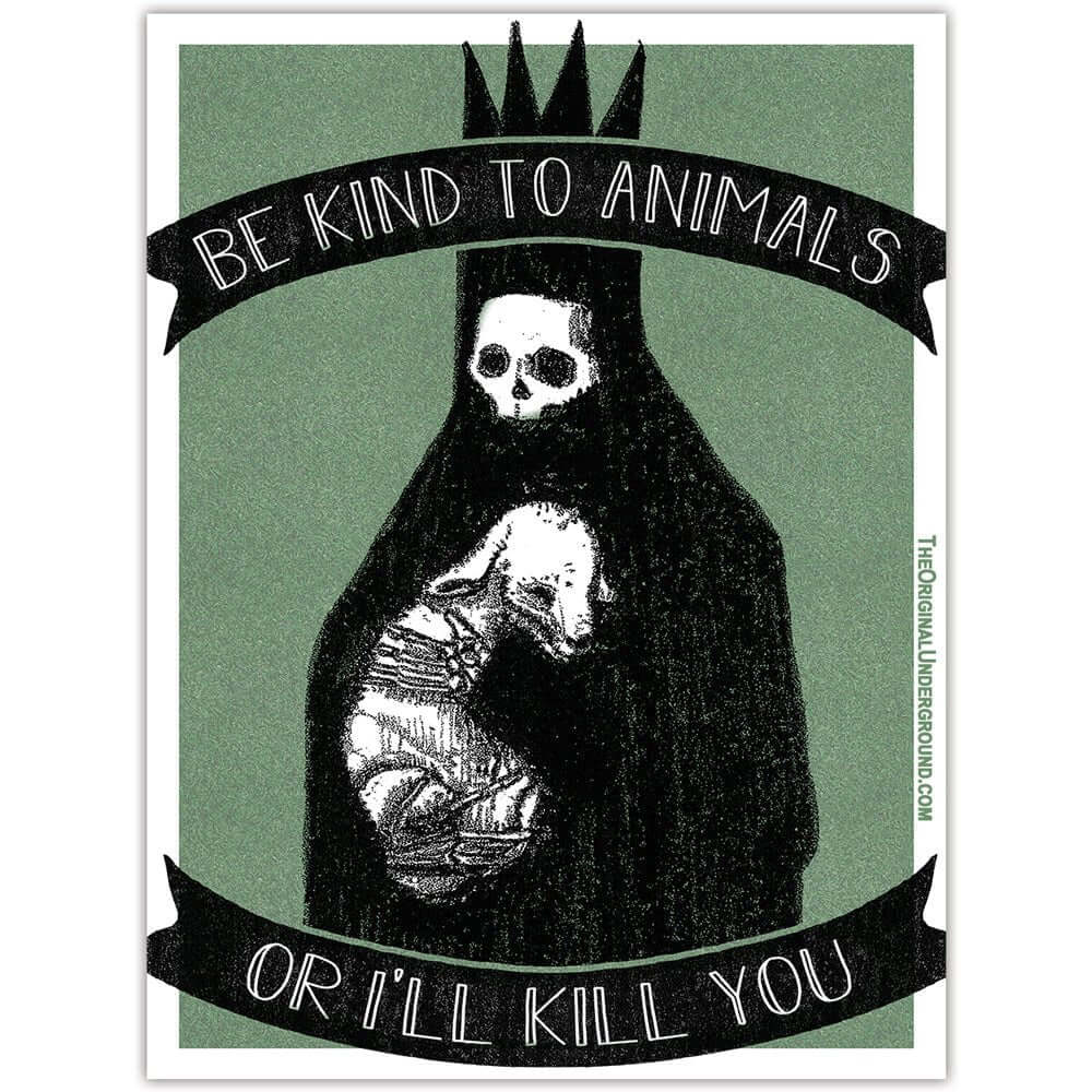 Be Kind To Animals Car Magnet - Support Animal Welfare with a Strong Adhesive Decal for Cars, Trucks & Vehicles - Perfect for Pet Lovers & Animal Advocates