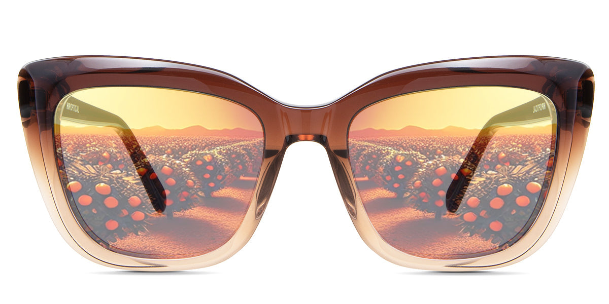 LESA Women's Prescription Tinted Glasses - Stylish & UV Protection for Reading, Driving & Outdoor Activities