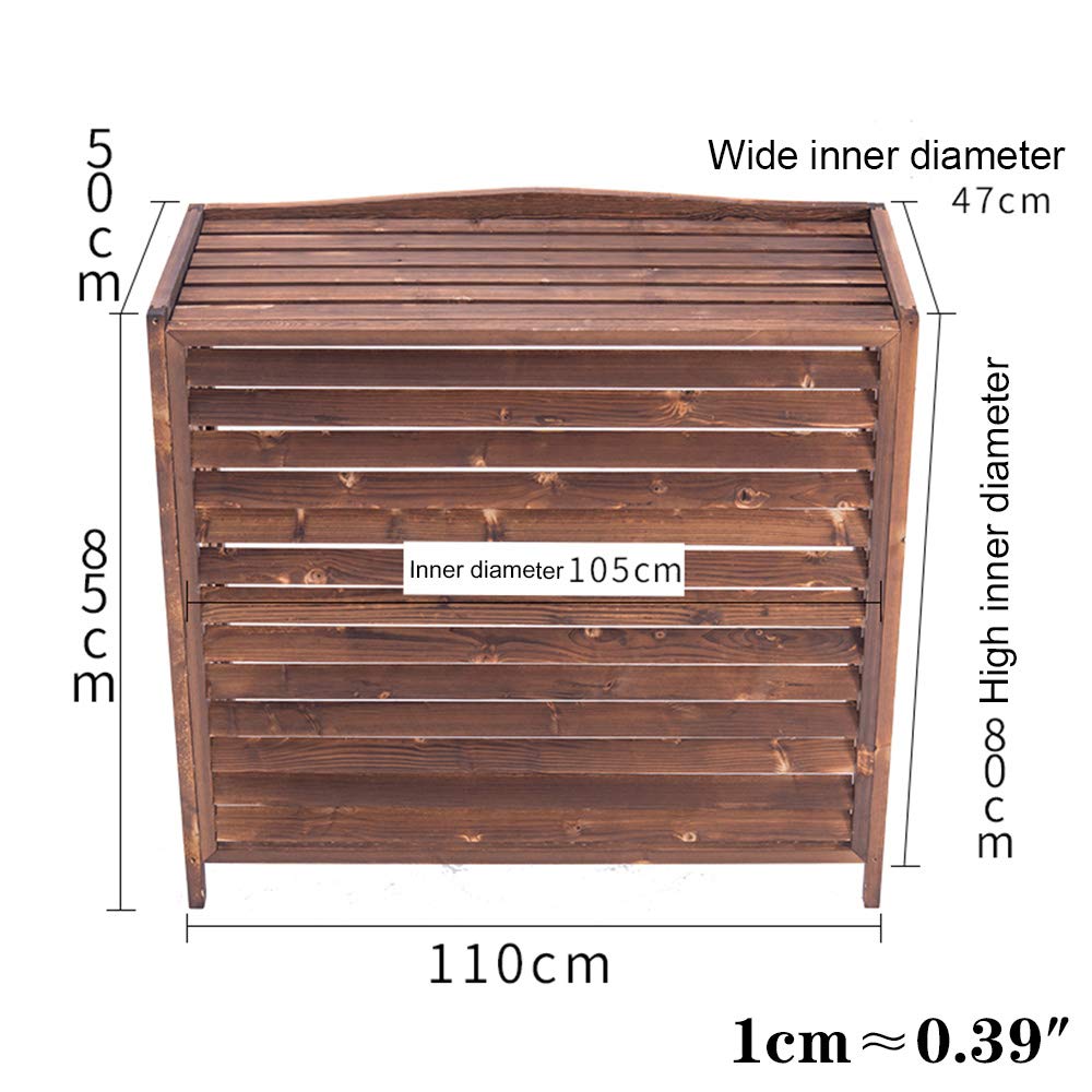 Wooden Flower Stand & Display - Outdoor Air Conditioner Rack Frame, Decorative Radiator Cover & Plant Pot Holder - Perfect for Garden, Patio, and Home Decor