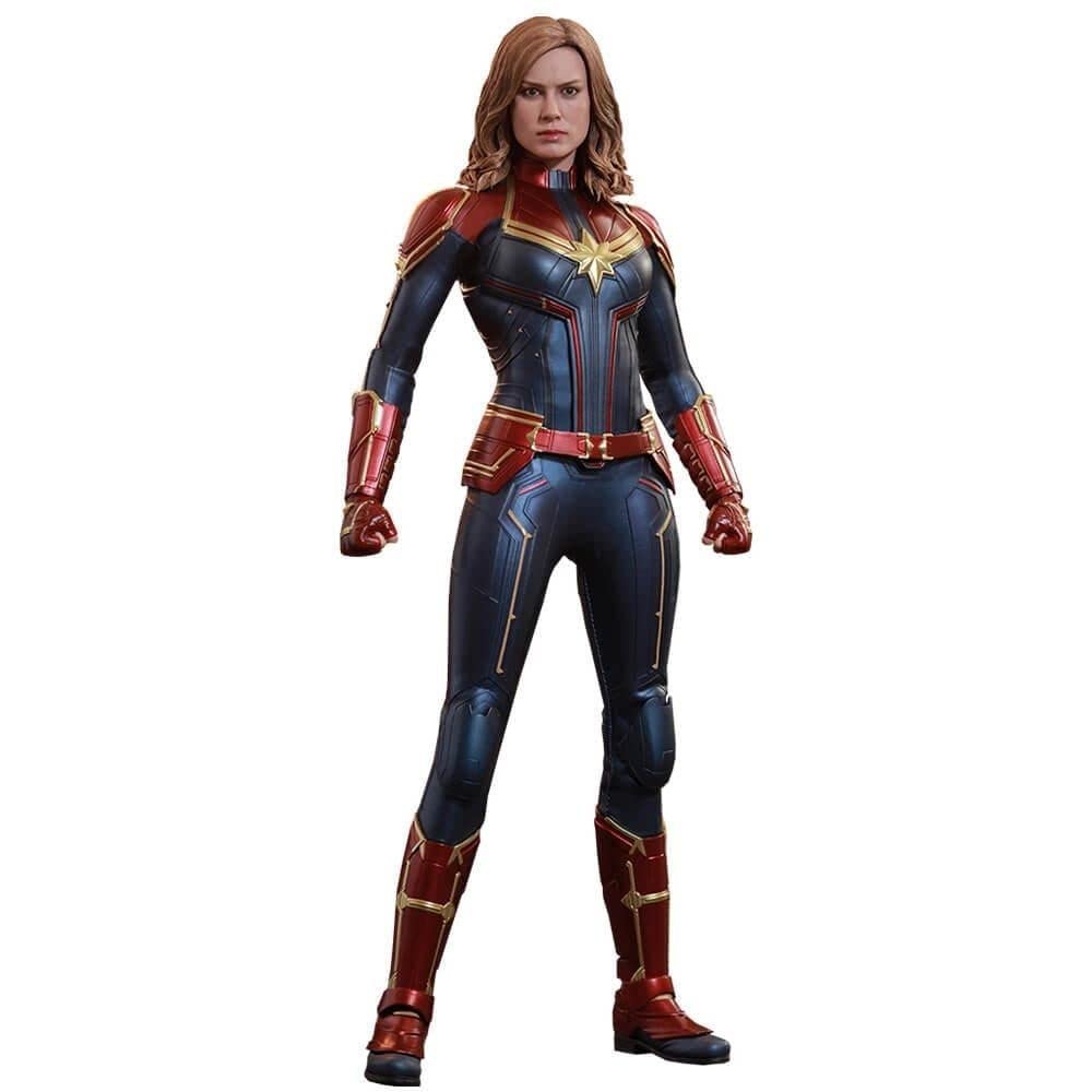 Hot Toys 1:6 Scale Captain Marvel Collectible Action Figure - Perfect for Marvel Fans, Cosplay & Display Collections