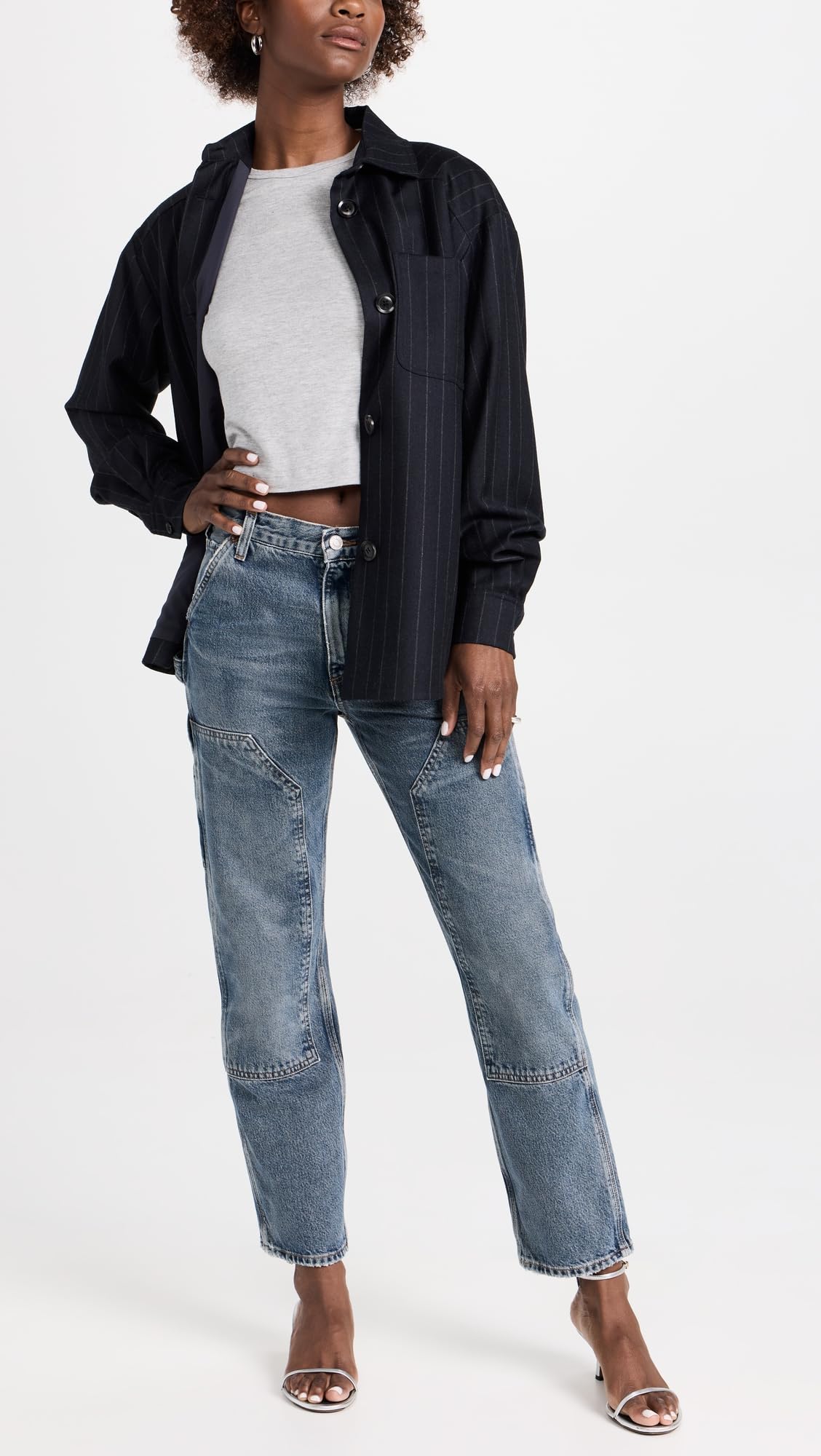 AGOLDE Women's Rami Carpenter Jeans - High Waist Straight Leg Denim Pants for Casual Wear & Everyday Outfits