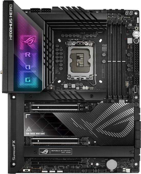 ASUS ROG MAXIMUS Z790 HERO Gaming Motherboard - Intel Z790 Chipset, LGA 1700 Socket, DDR5, PCIe 5.0, WiFi 6E - Perfect for High-End Gaming PCs and Content Creation Workstations