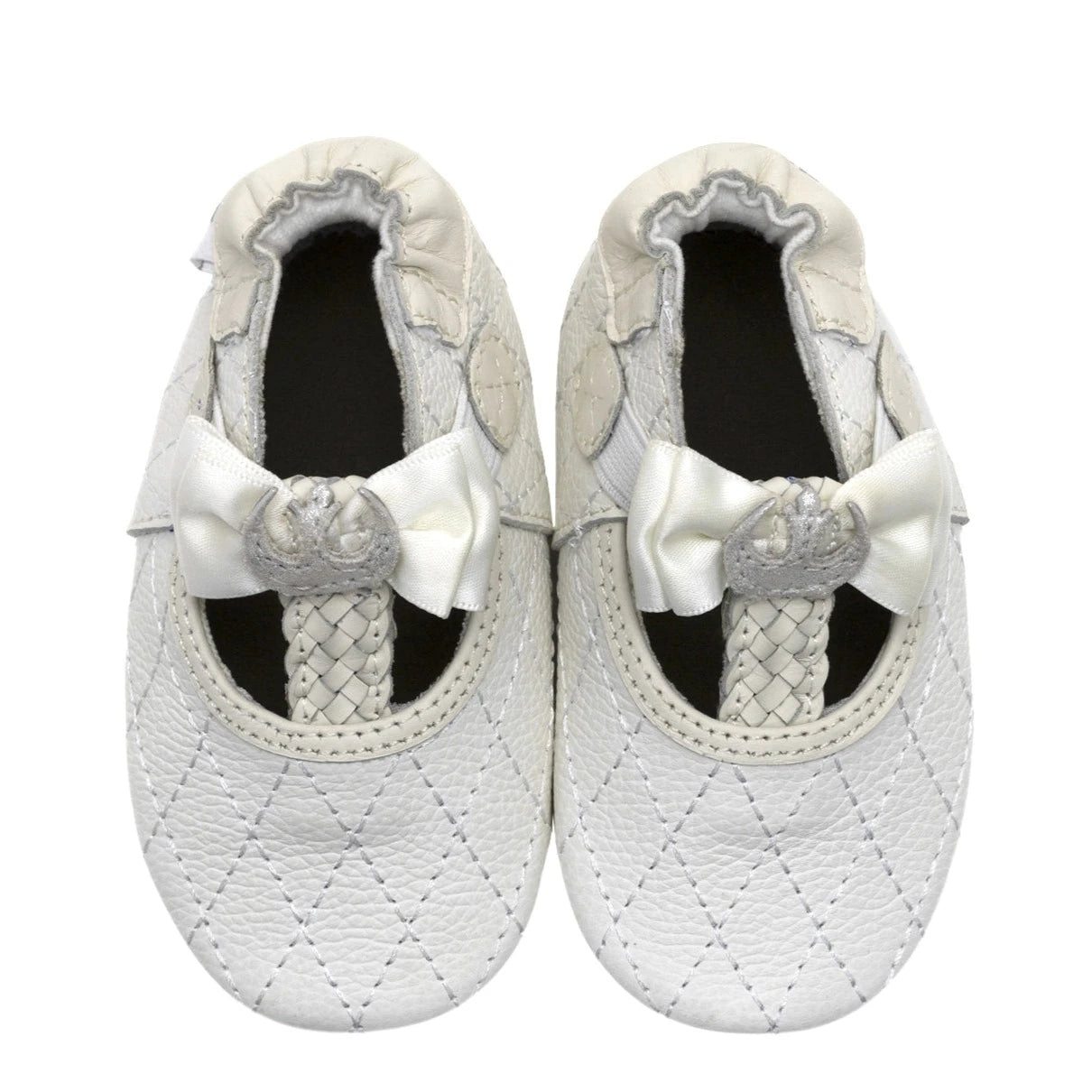 Robeez Princess Leia Soft Sole Baby Shoes for Girls - Comfortable First Walkers for Infants & Toddlers - Perfect for Indoor Play, Special Occasions & Photo Shoots
