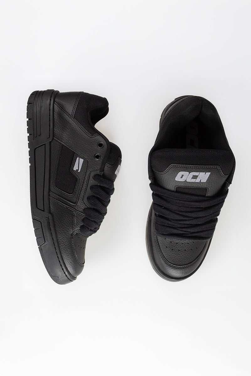 Ocn Kaos Total Black Sneakers - Stylish & Comfortable Men's Running Shoes for Gym, Workout & Casual Wear