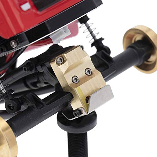 Brass Diff Axle Cover & Counterweight for SCX24 AXI00002 90081 1/24 RC Crawler - Heavy-Duty Upgrade Part for Off-Road Performance & Durability | Perfect for Rock Crawling, Trail Adventures & Competitive RC Racing