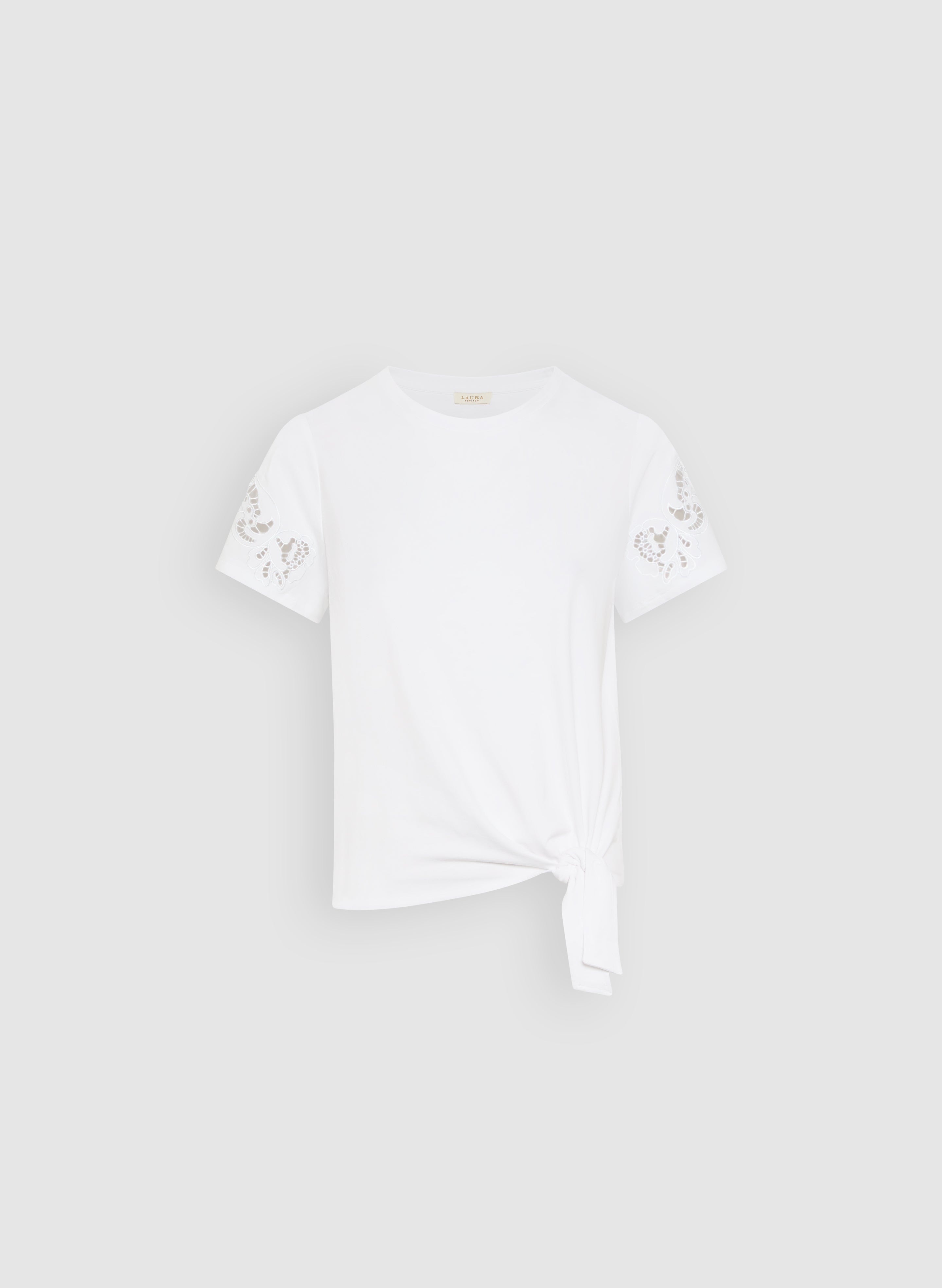 Embroidered Stretch Cotton T-Shirt for Women - Soft Comfortable Casual Tee - Perfect for Everyday Wear, Workouts & Outings