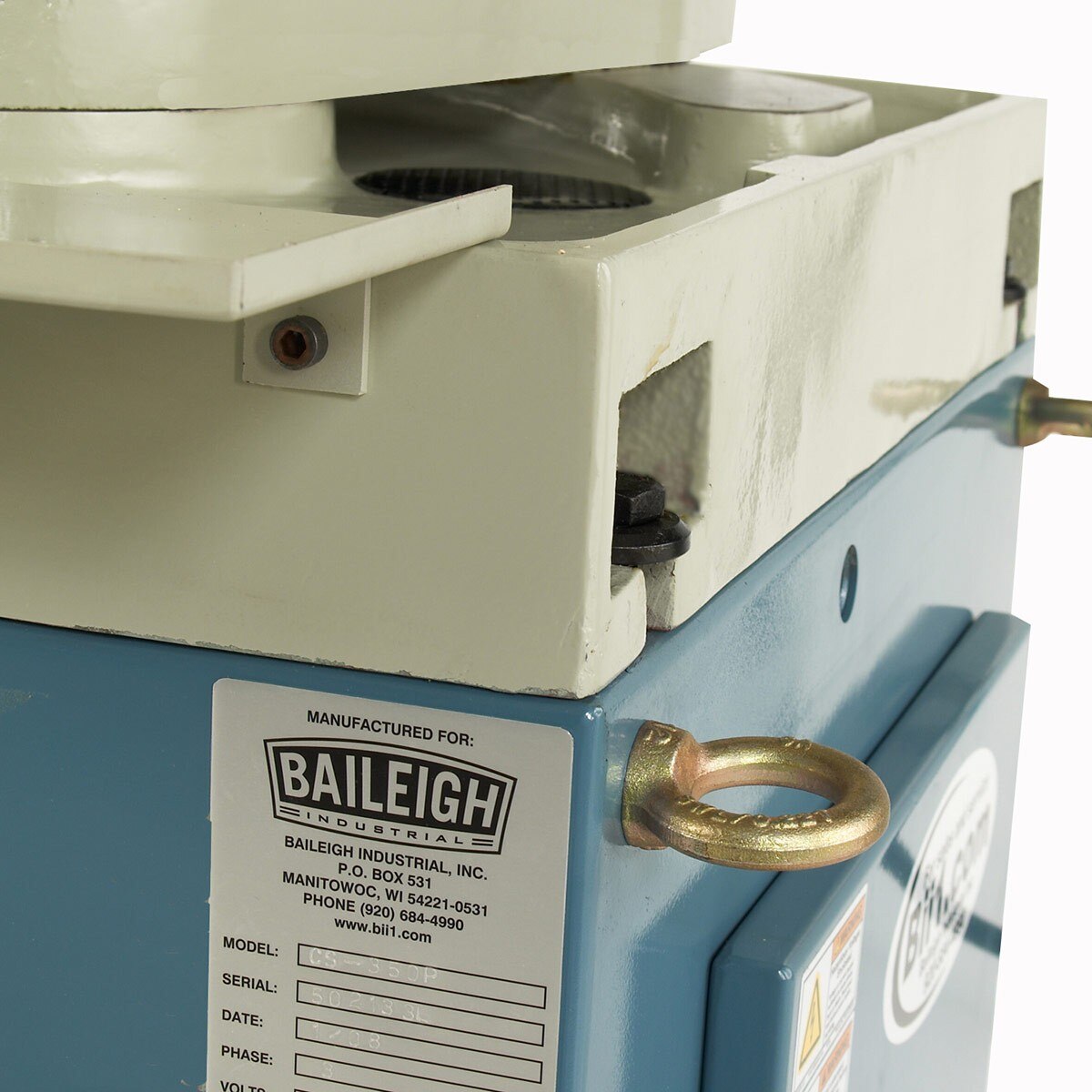 Baileigh Industrial BA9 1002574 CS 350P Manual Cold Saw - Precision Metal Cutting for Fabrication, DIY Projects & Workshop Use