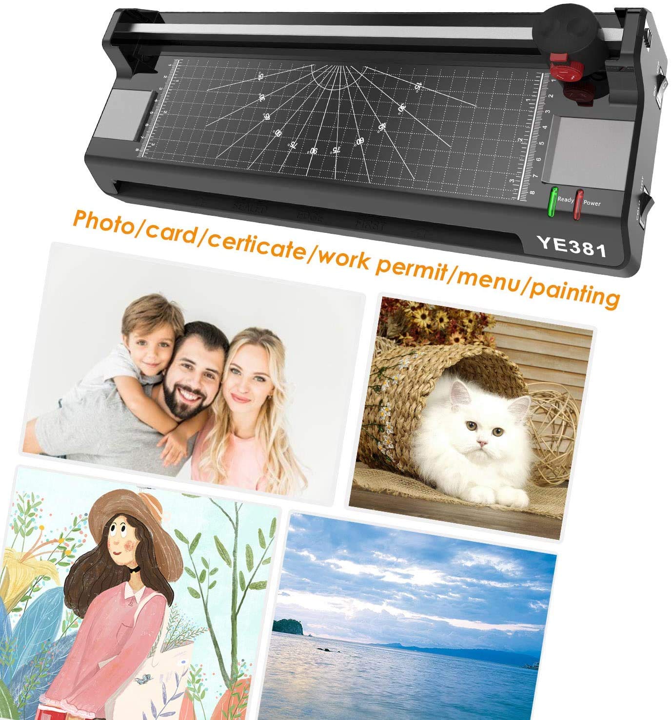 13 Inch Thermal Laminating Machine for 11x17 Documents - Home, Office & School Use with 50 Laminating Pouches - Perfect for Certificates, Photos & ID Protection