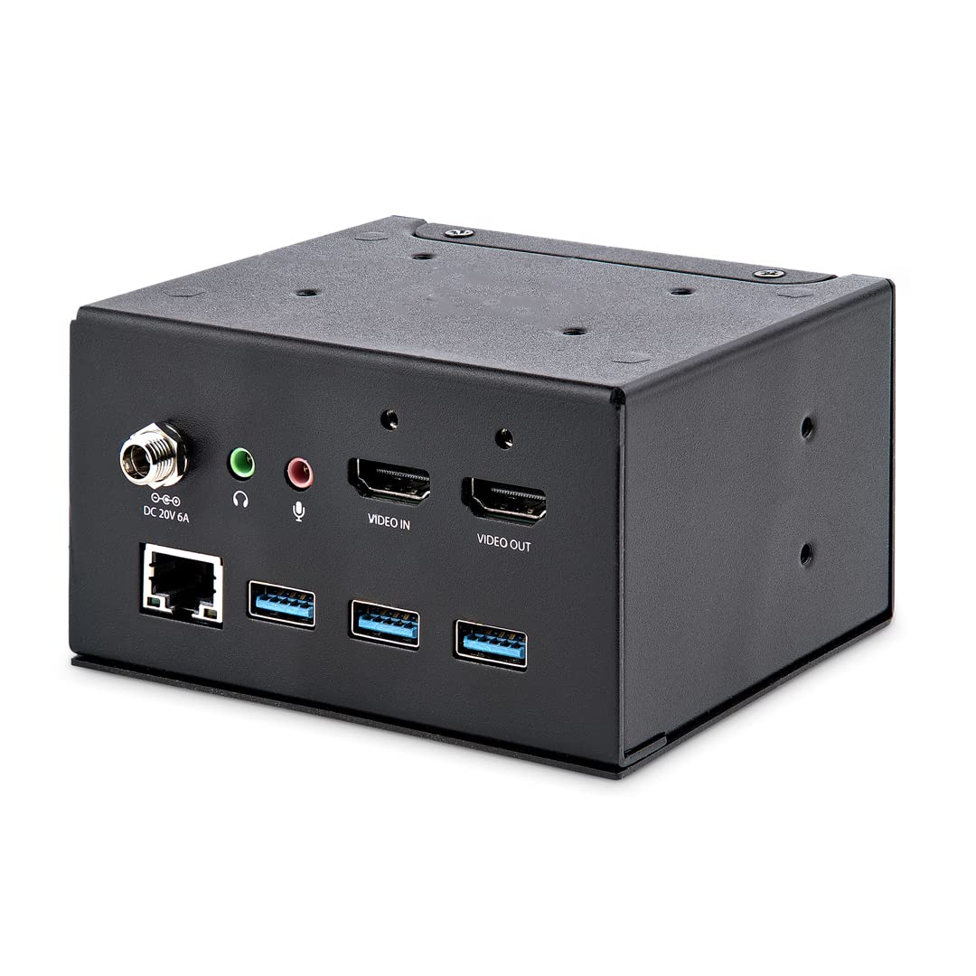 StarTech.com 4K USB-C & USB-A Docking Station for Conference Rooms - 4K HDMI, 60W USB-C Power Delivery, 4 USB Ports, Gigabit Ethernet (MOD4DOCKACPD) - Ideal for Office Meetings, Video Conferencing & Multi-Device Connectivity