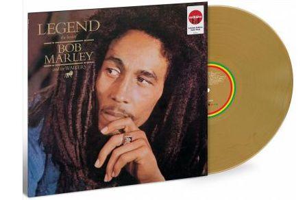 Bob Marley & The Wailers Legend - Best Of Bob Marley & The Wailers Gold Vinyl Record | Classic Reggae Music Collection | Perfect for Home Listening & Music Enthusiasts