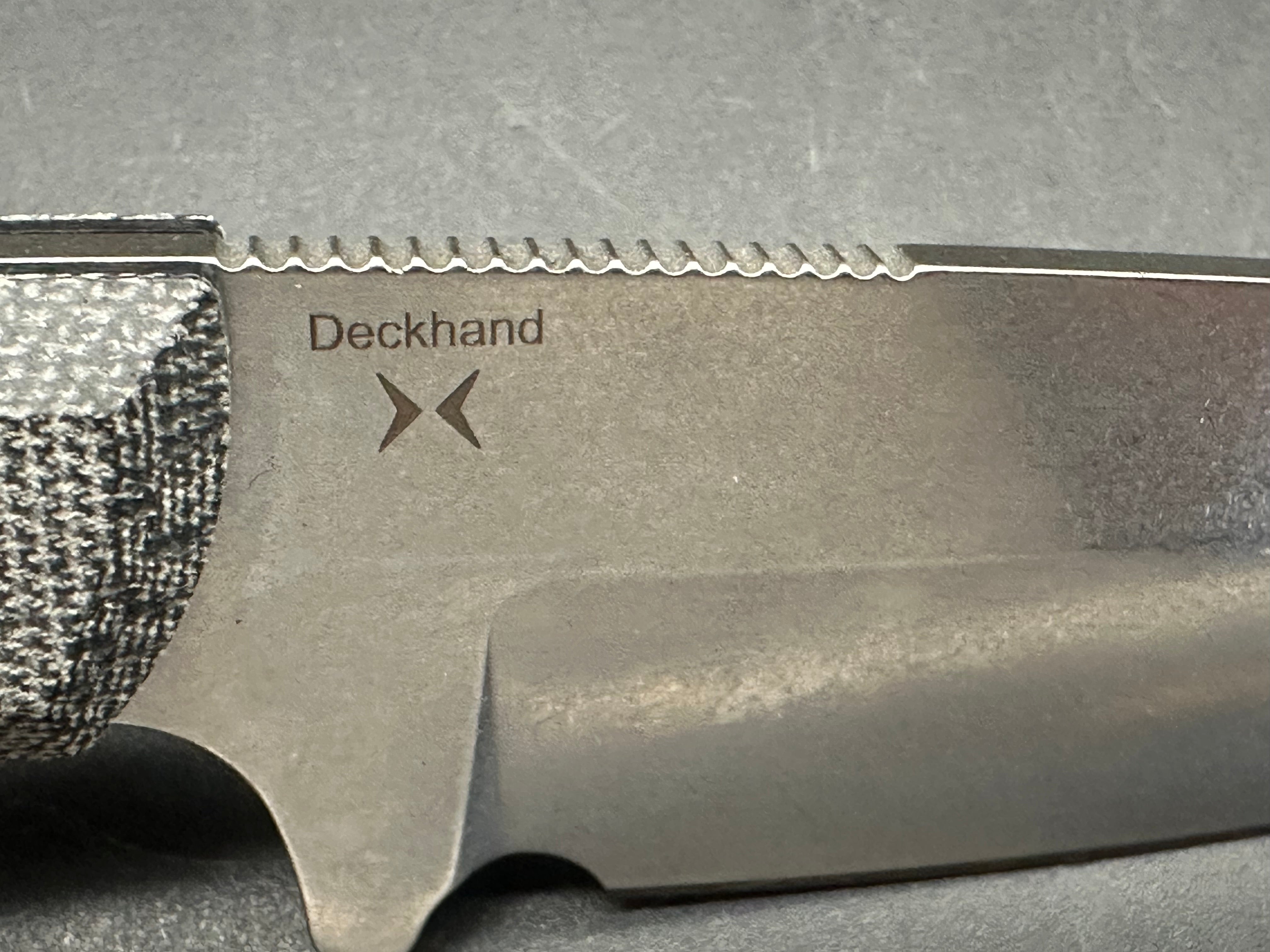Kizer Cutlery 1062A1 Tyler Barnes Deckhand Fixed Blade Knife - 2.95