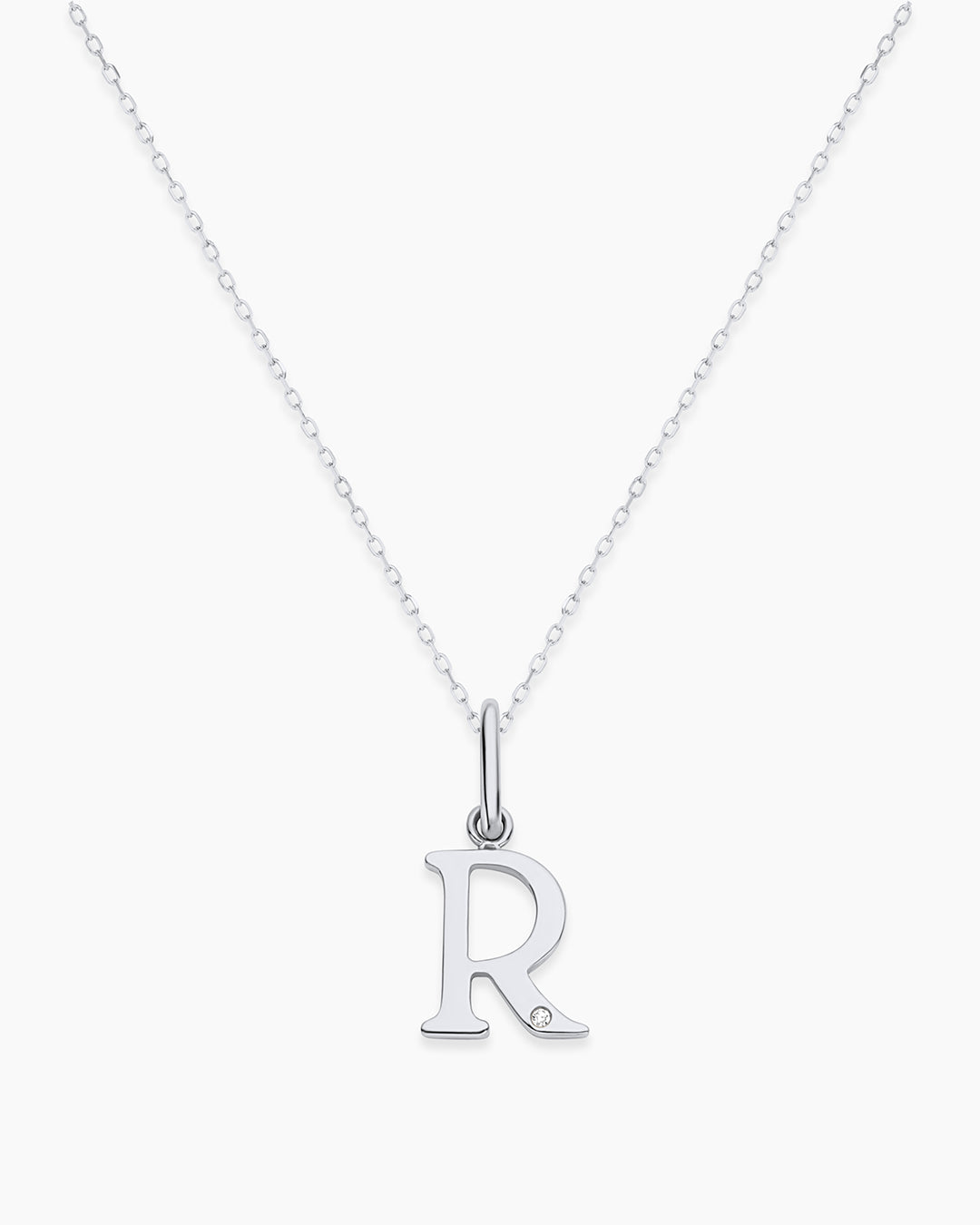 Vintage Diamond Alphabet Charm Necklace - Personalized Initial Pendant Jewelry for Women, Gift for Her, Birthday, Anniversary, Valentine's Day