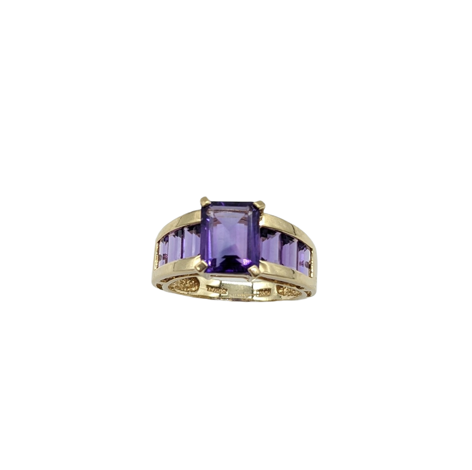 Emerald Cut Amethyst Gemstone Ring for Women - 925 Sterling Silver Vintage Style Jewelry - Perfect for Engagement, Wedding & Anniversary Gifts