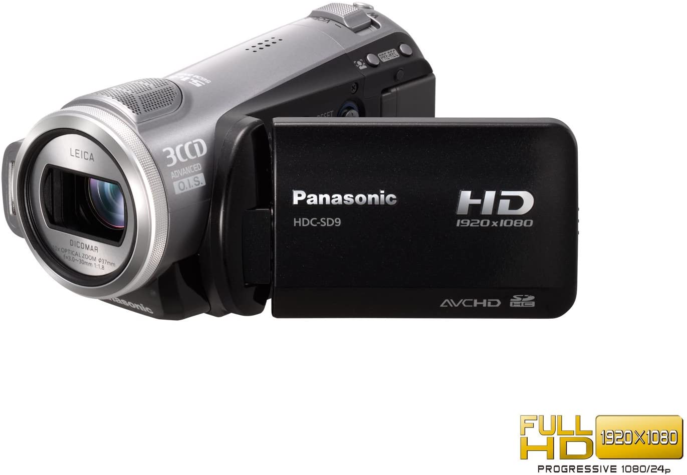 Panasonic HDC-SD9 HD Camcorder with SDHC Flash Memory - Perfect for Travel Vlogging, Family Events & Outdoor Adventures