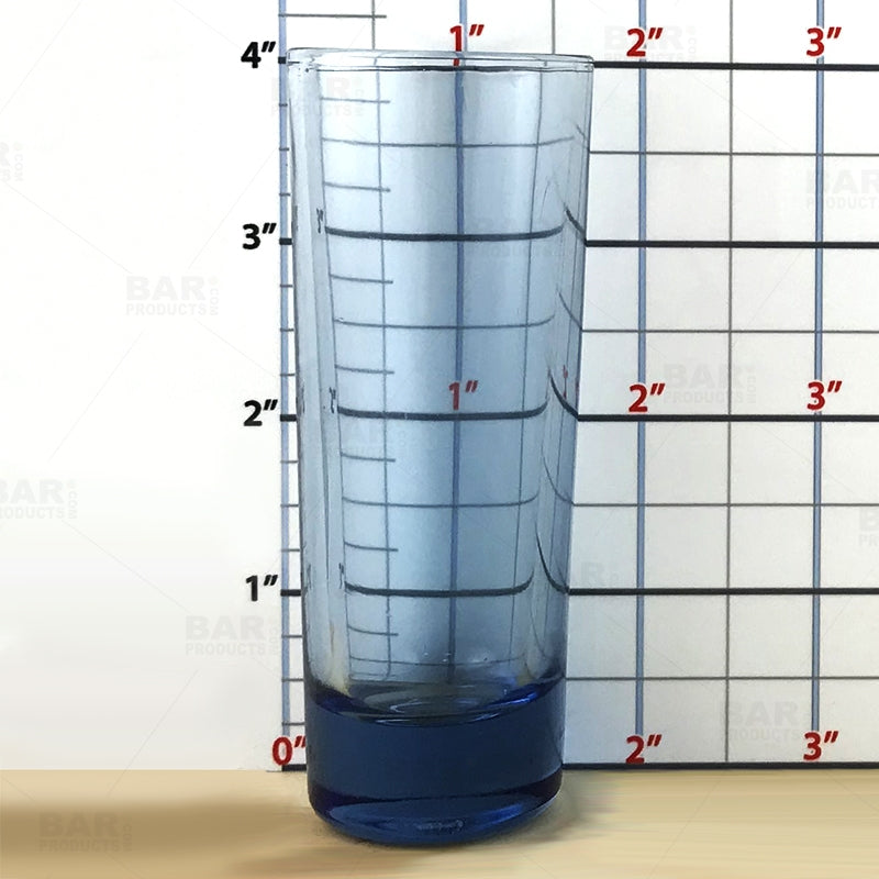 BarConic® 2 oz Tall Light Blue Shot Glass - Premium Barware for Cocktails, Parties & Home Entertaining