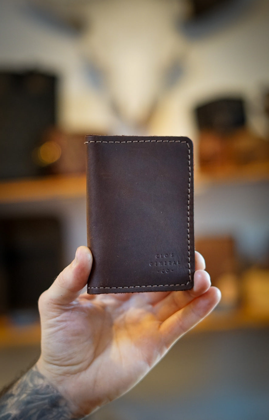 Mini Trucker Wallet for Men - Slim RFID Blocking Bifold Wallet (Fleet Sienna) - Perfect for Everyday Carry, Travel & Business Use
