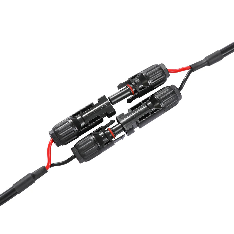 Rich Solar 5FT 14AWG Solar Panel Extension Cable with MC4 Connectors - Weatherproof PV Wire for Off-Grid Solar Systems, RV, Boat & Home Use