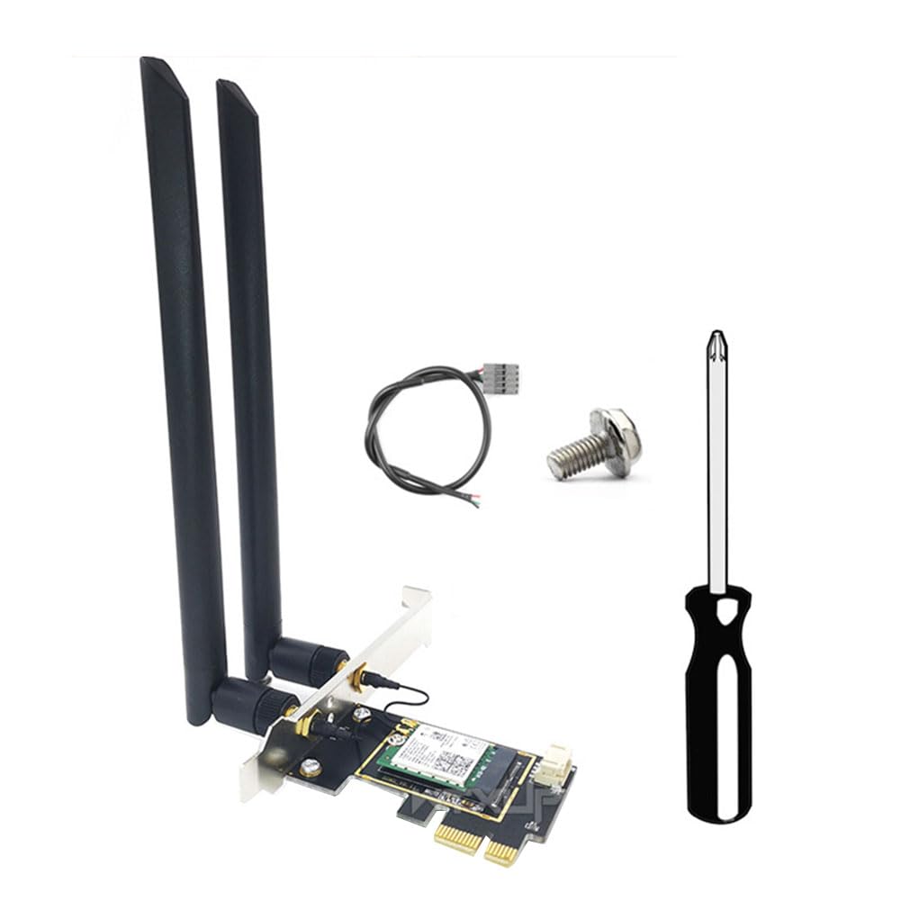 Luxurious WiFi 7 BE200 PCIe Wireless Card - Tri-Band 2.4G/5G/6GHz, Windows 11 Compatible - Perfect for Gaming, 4K Streaming & High-Speed Internet Browsing