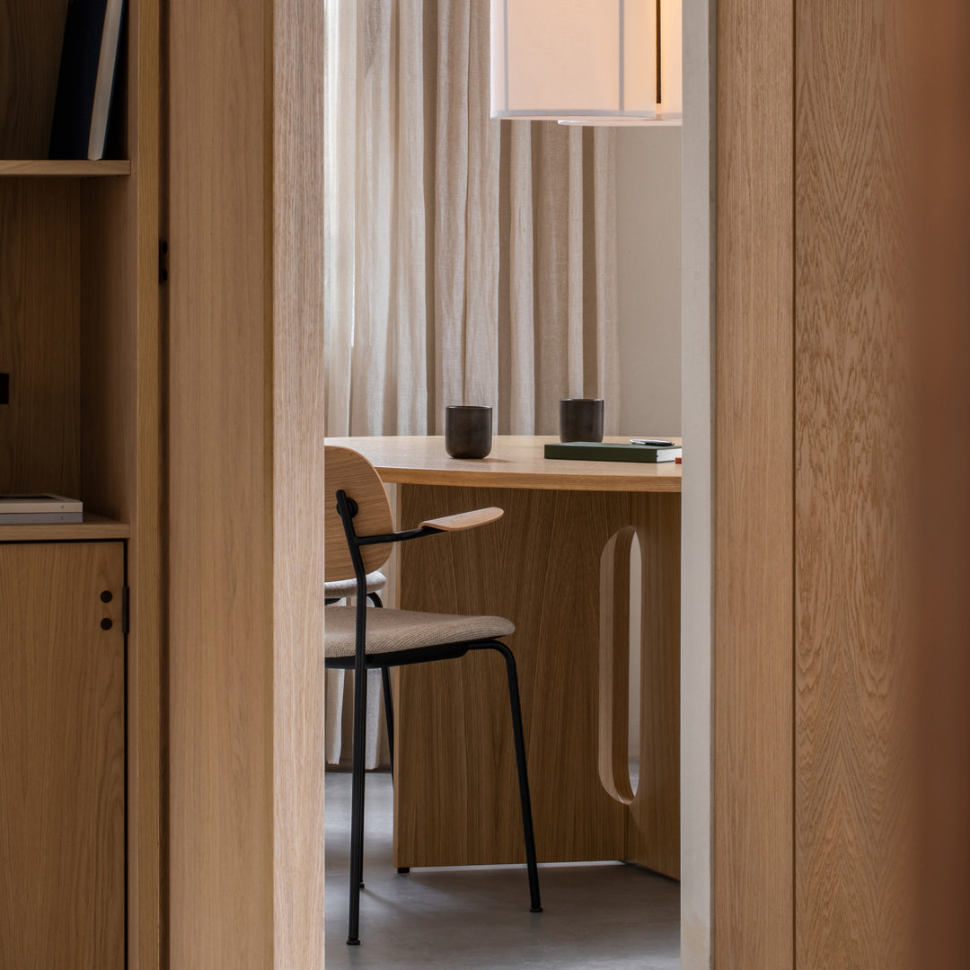 Modern Androgynous Dining Table - Stylish & Versatile for Small Spaces, Apartments, and Open-Concept Homes | Perfect for Family Dinners, Entertaining Guests, and Home Office Use