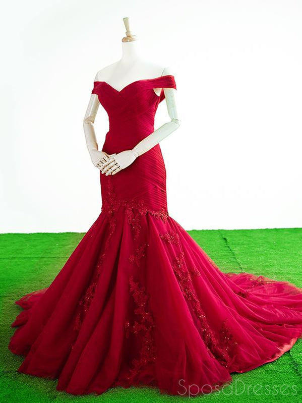 Mermaid Off The Shoulder Applique Prom Dresses for Sweet 16 & Formal Events | Elegant Beaded Evening Gowns for Homecoming, Quinceañera & Special Occasions