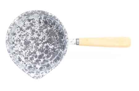 Small Grey Marble Gravy or Sauce Pan - Perfect for Cooking, Serving & Entertaining | Non-Stick Kitchen Essential