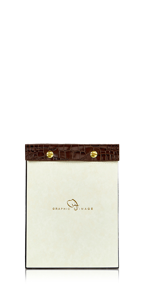Brown Crocodile Pattern Desk Notepad - Stylish Office Writing Pad for Notes, To-Do Lists & Memos | Perfect for Home, Office & School Organization