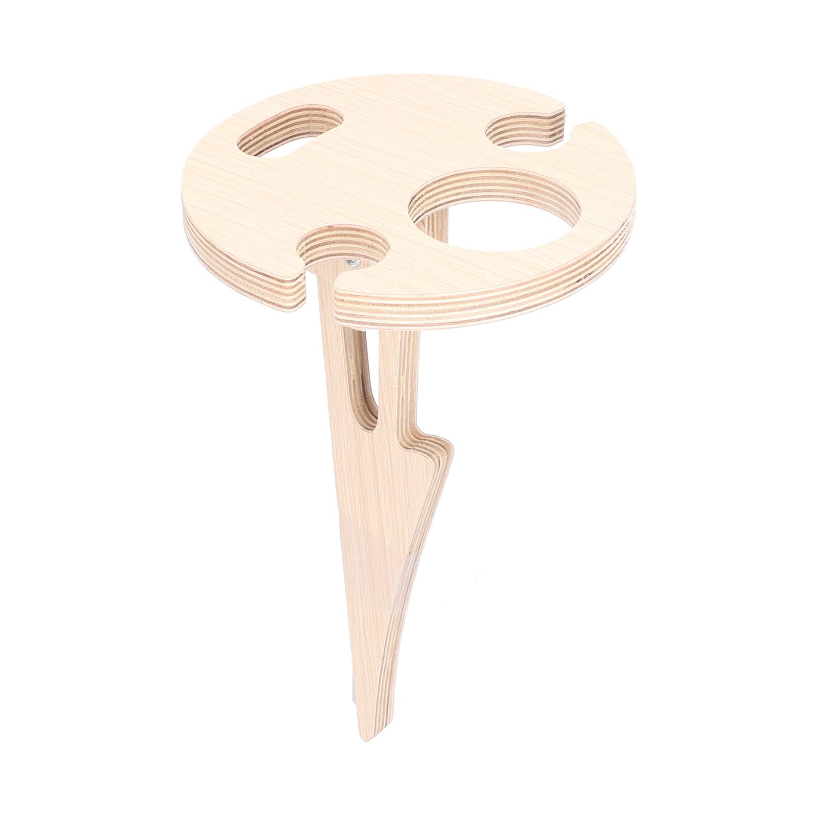 Portable Folding Wooden Wine Table - Mini Beach & Picnic Wine Rack Holder with Cheese Board for Outdoor, Sand & Grass Use - Perfect for Beach Parties, Picnics, and Backyard Gatherings