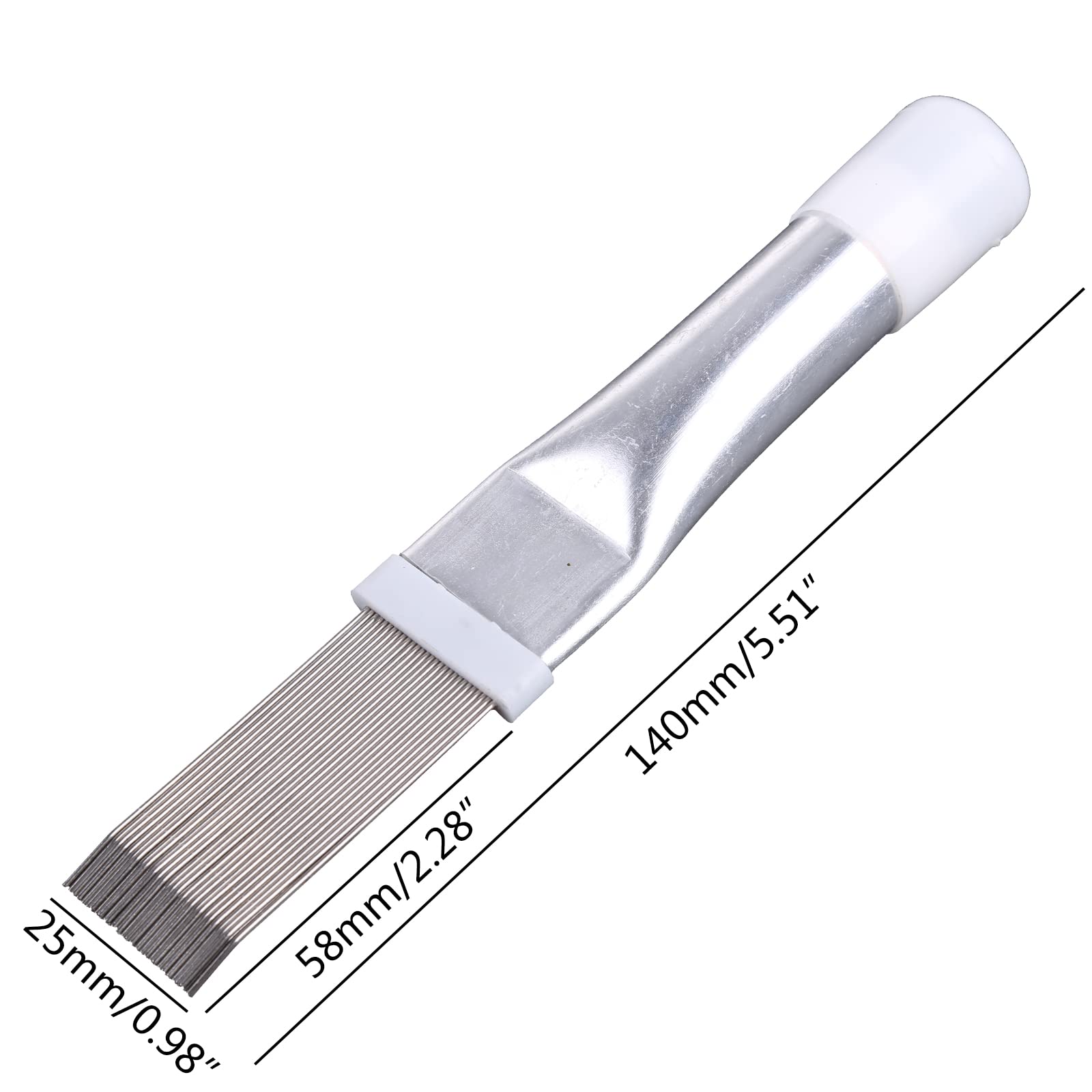 Stainless Steel AC Fin Comb Tool - Condenser Radiator Fin Straightener & Cleaner for Air Conditioner Repair | Perfect for HVAC Maintenance, Home Cooling System Care, and Professional AC Servicing