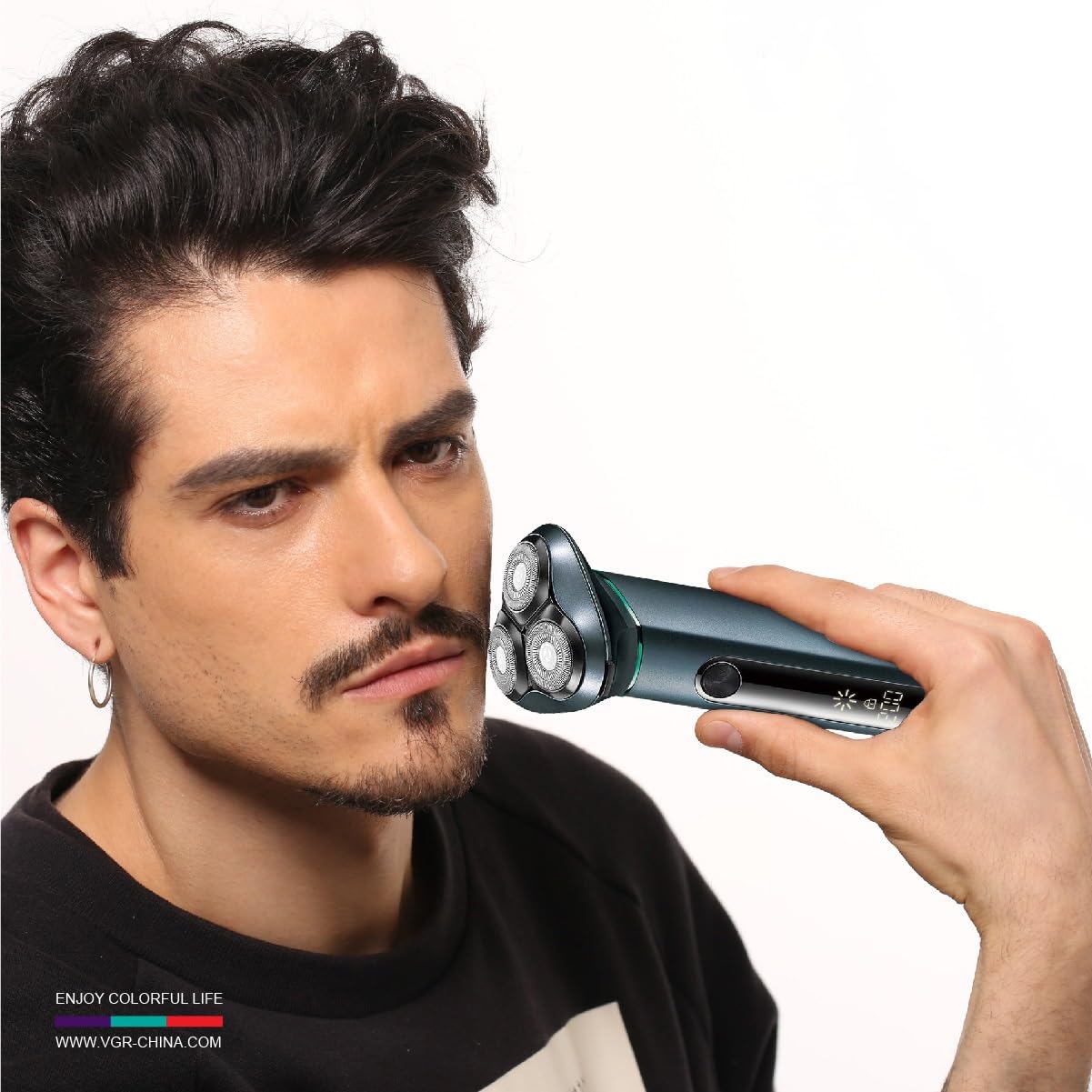 Professional Electric Head Shaver for Men - Waterproof Rotary 3D Floating Razor with Beard Trimmer | Smooth Shaving for Bald Head & Facial Hair | Perfect for Travel, Gym & Daily Grooming Routine