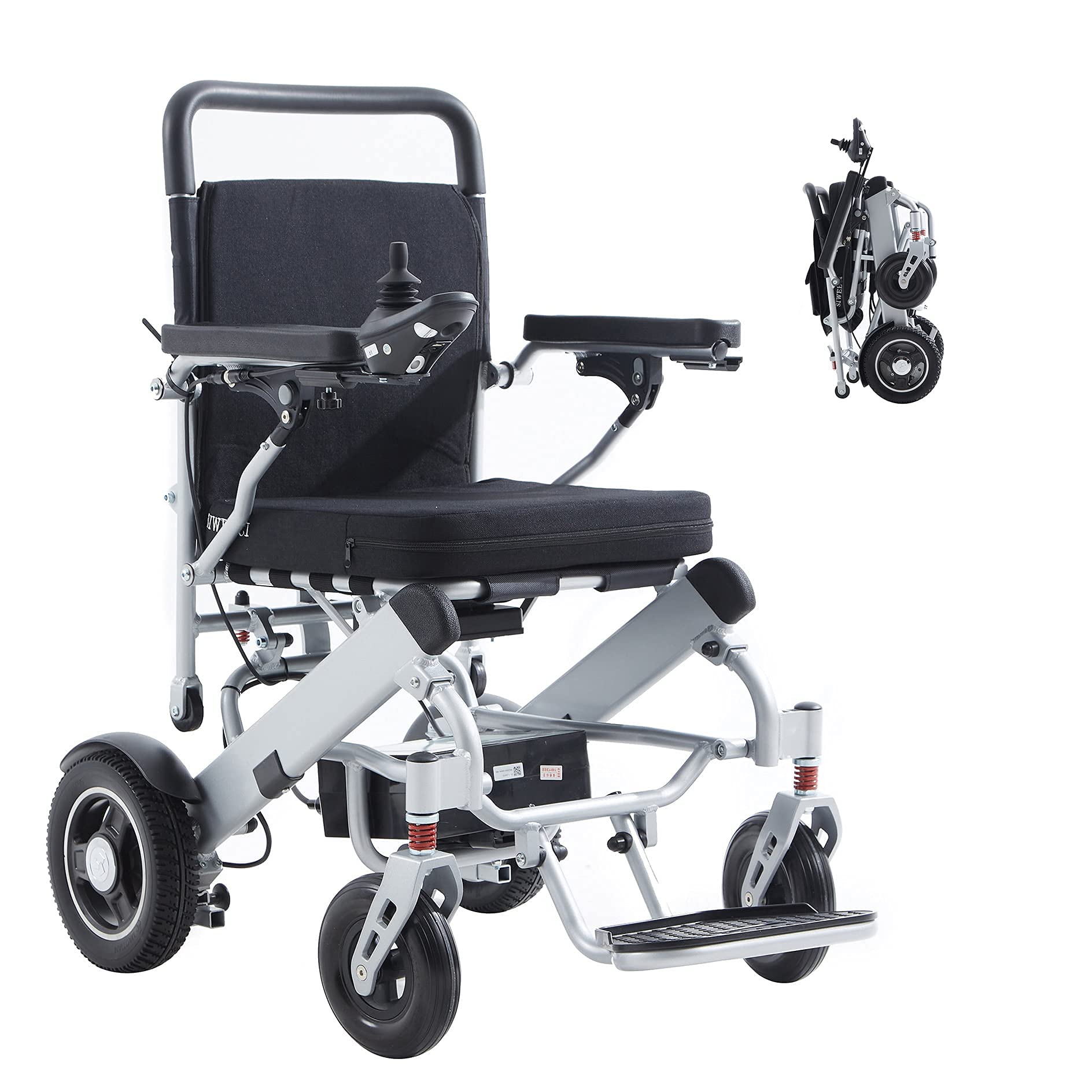 RALIRA Lightweight Foldable Weatherproof Electric Wheelchair - All Terrain Mobility Scooter with Powerful Motor & Dual Battery | Heavy Duty, Durable & Portable | CE/FDA Approved | Perfect for Outdoor Adventures, Travel & Daily Use